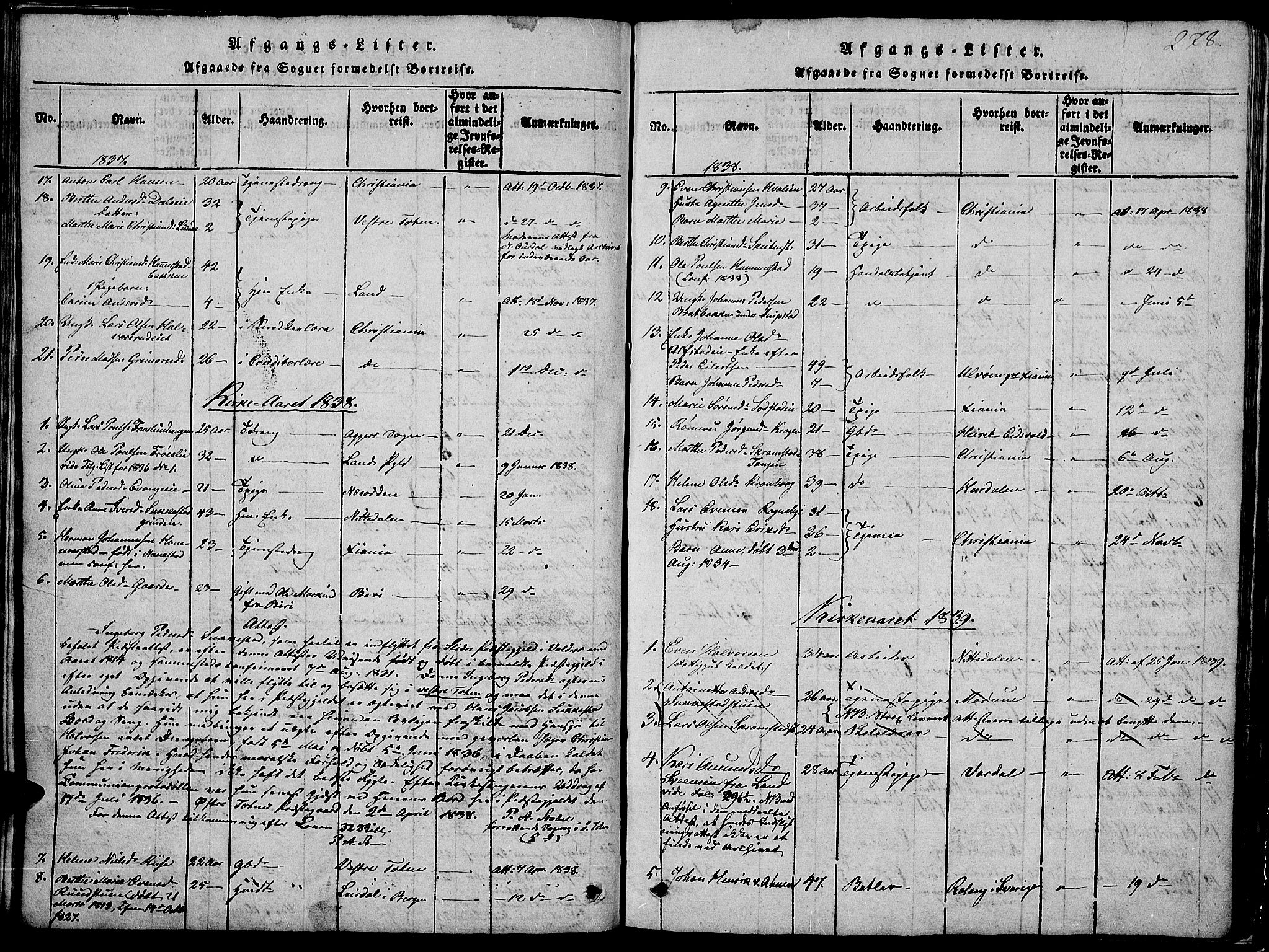 Østre Toten prestekontor, SAH/PREST-104/H/Ha/Hab/L0001: Parish register (copy) no. 1, 1827-1839, p. 278