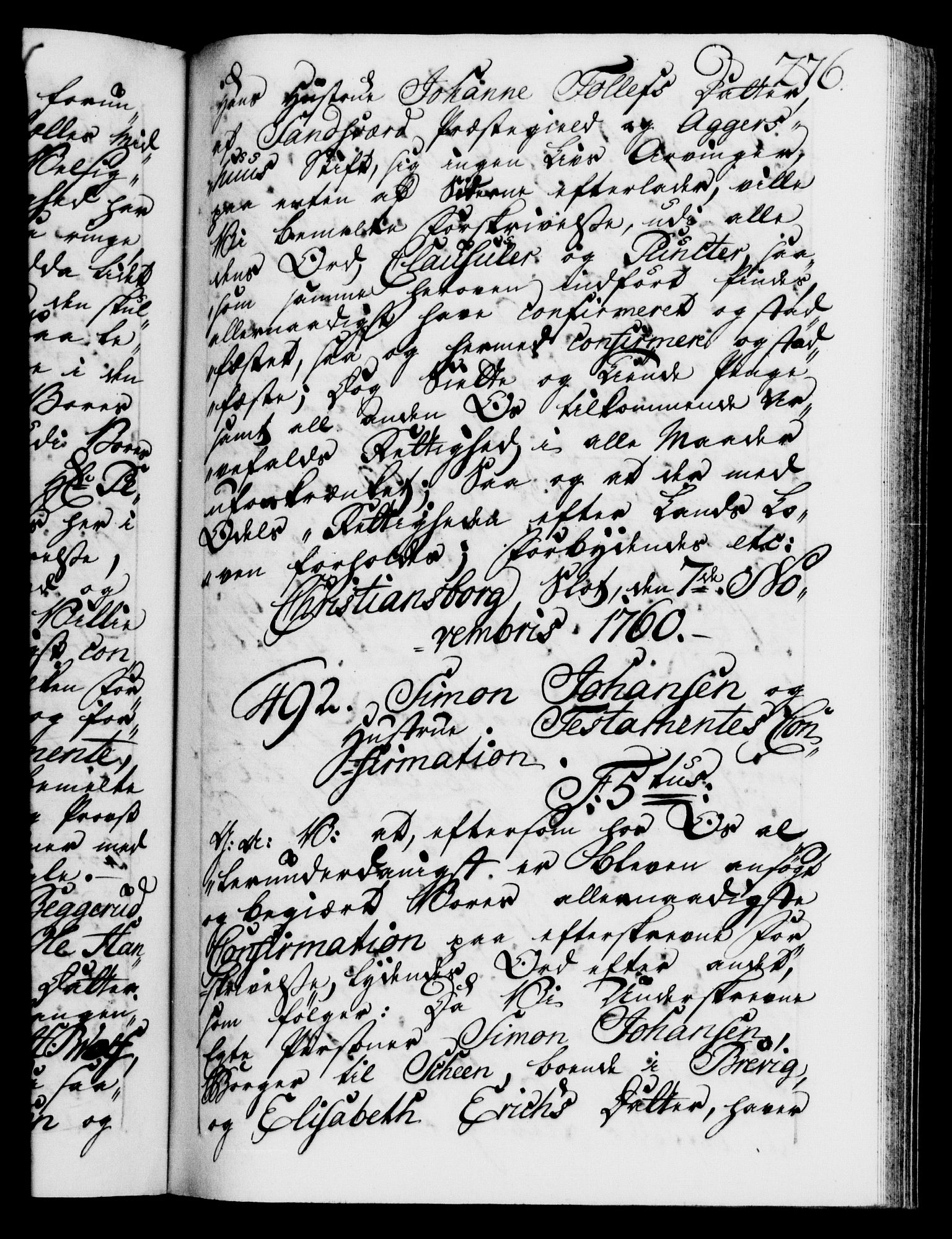 Danske Kanselli 1572-1799, AV/RA-EA-3023/F/Fc/Fca/Fcaa/L0041: Norske registre, 1760-1762, p. 276a