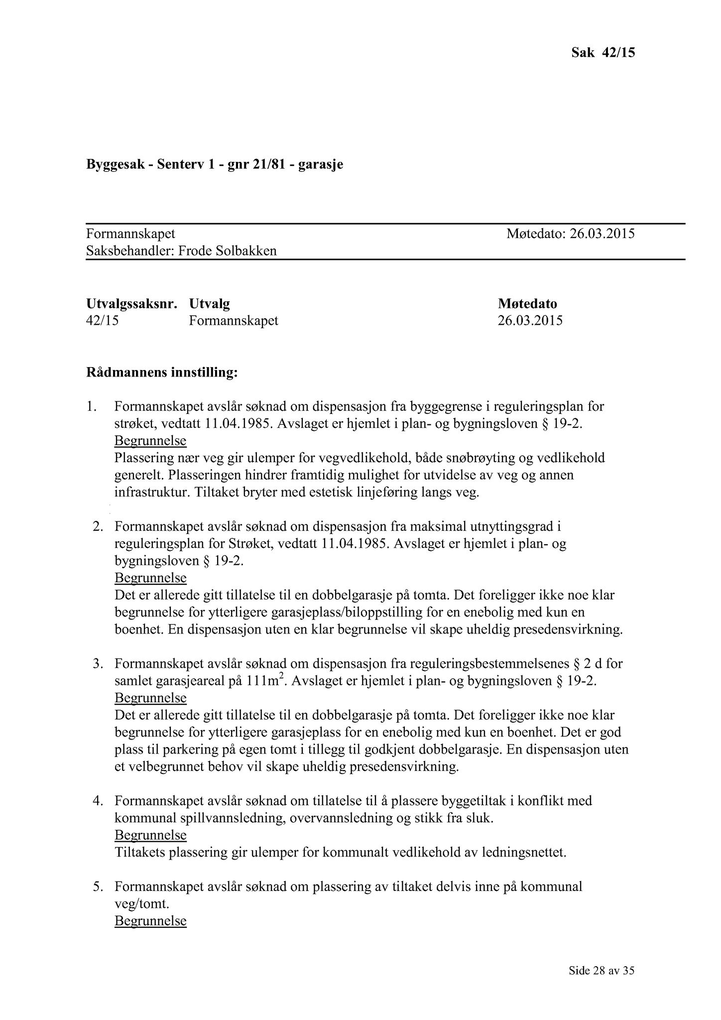 Klæbu Kommune, TRKO/KK/02-FS/L008: Formannsskapet - Møtedokumenter, 2015, p. 1048