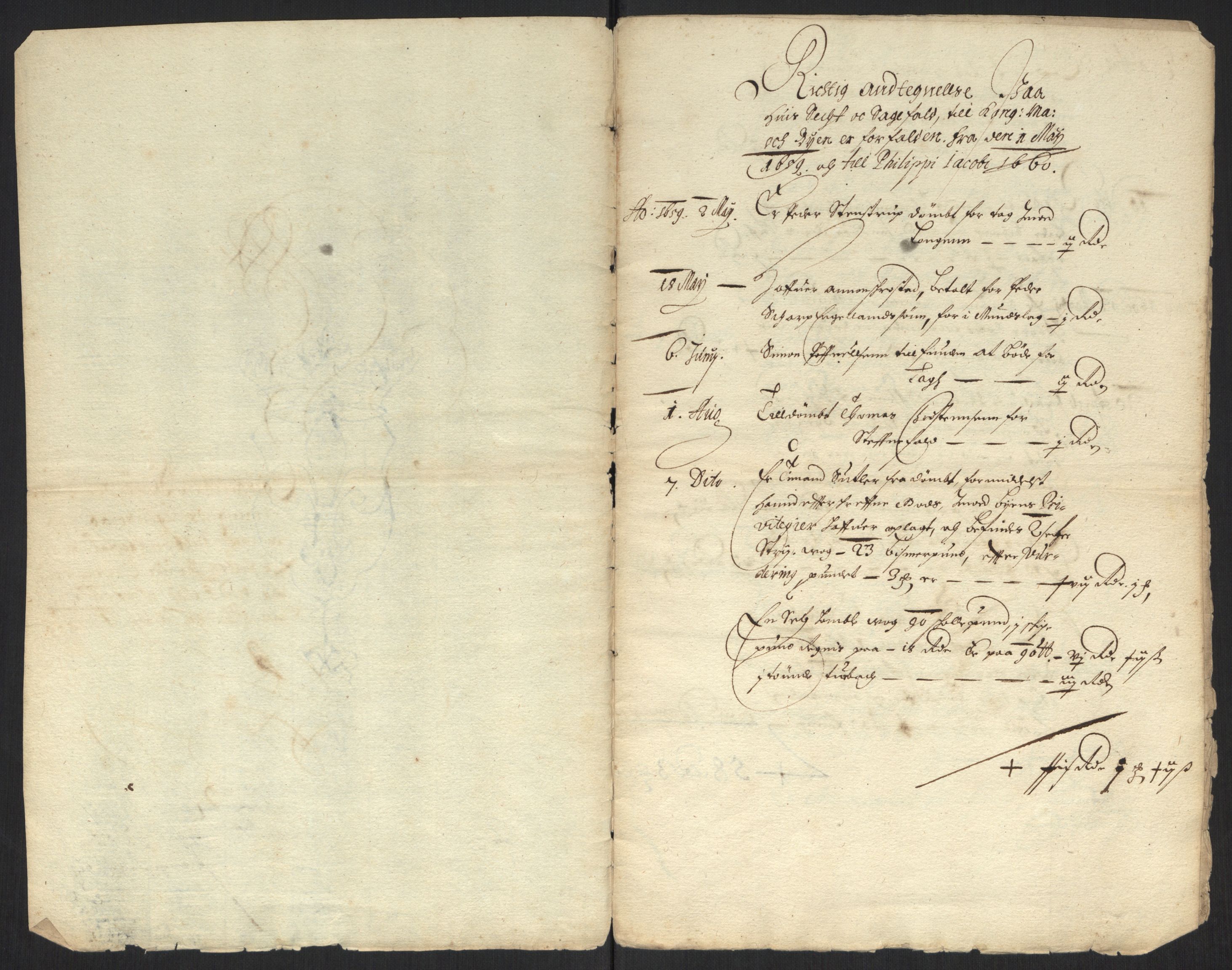 Rentekammeret inntil 1814, Reviderte regnskaper, Byregnskaper, RA/EA-4066/R/Rm/L0284: [M17] Sikt og sakefall, 1658-1680, p. 9