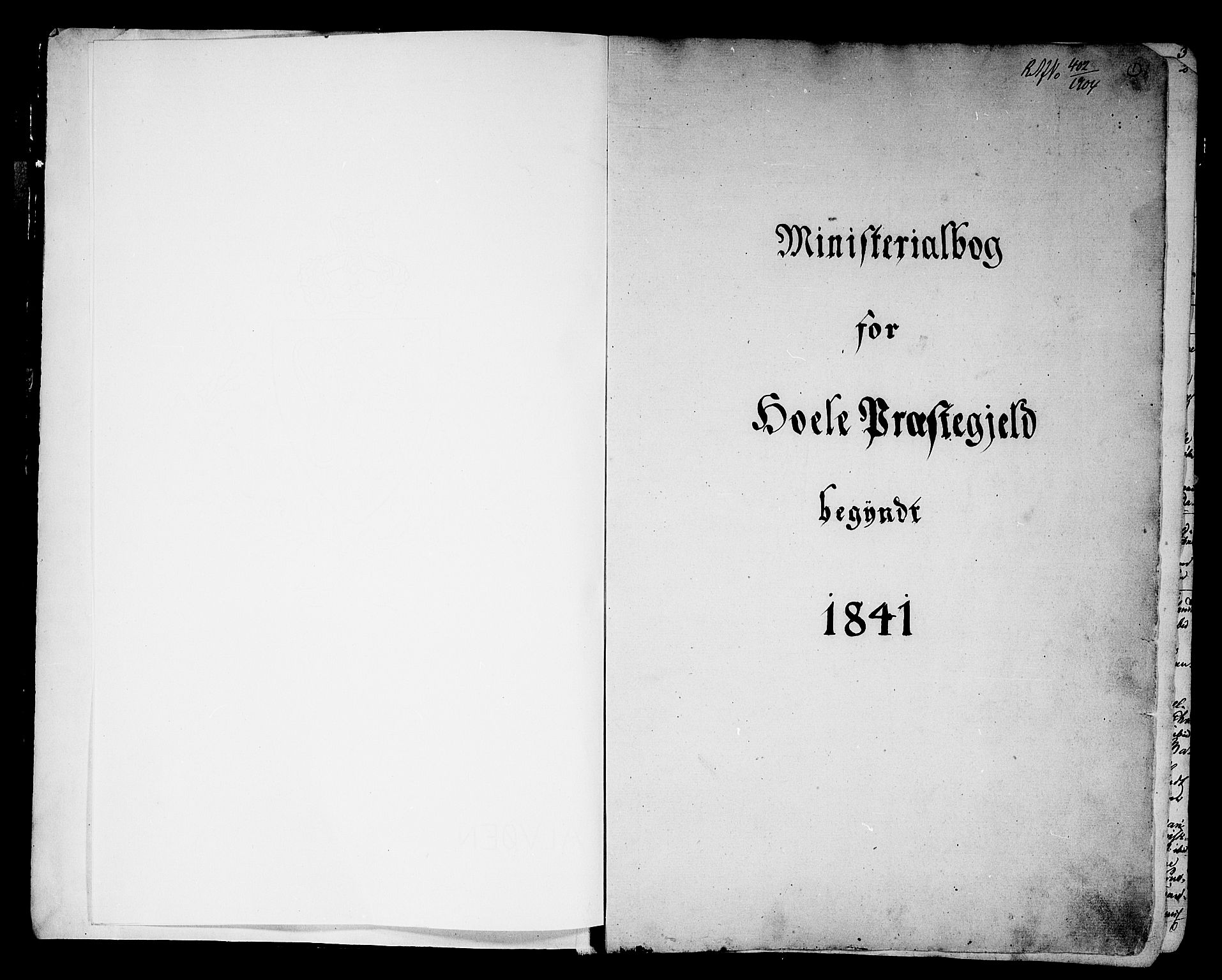 Hole kirkebøker, AV/SAKO-A-228/G/Ga/L0002: Parish register (copy) no. I 2, 1842-1878, p. 1