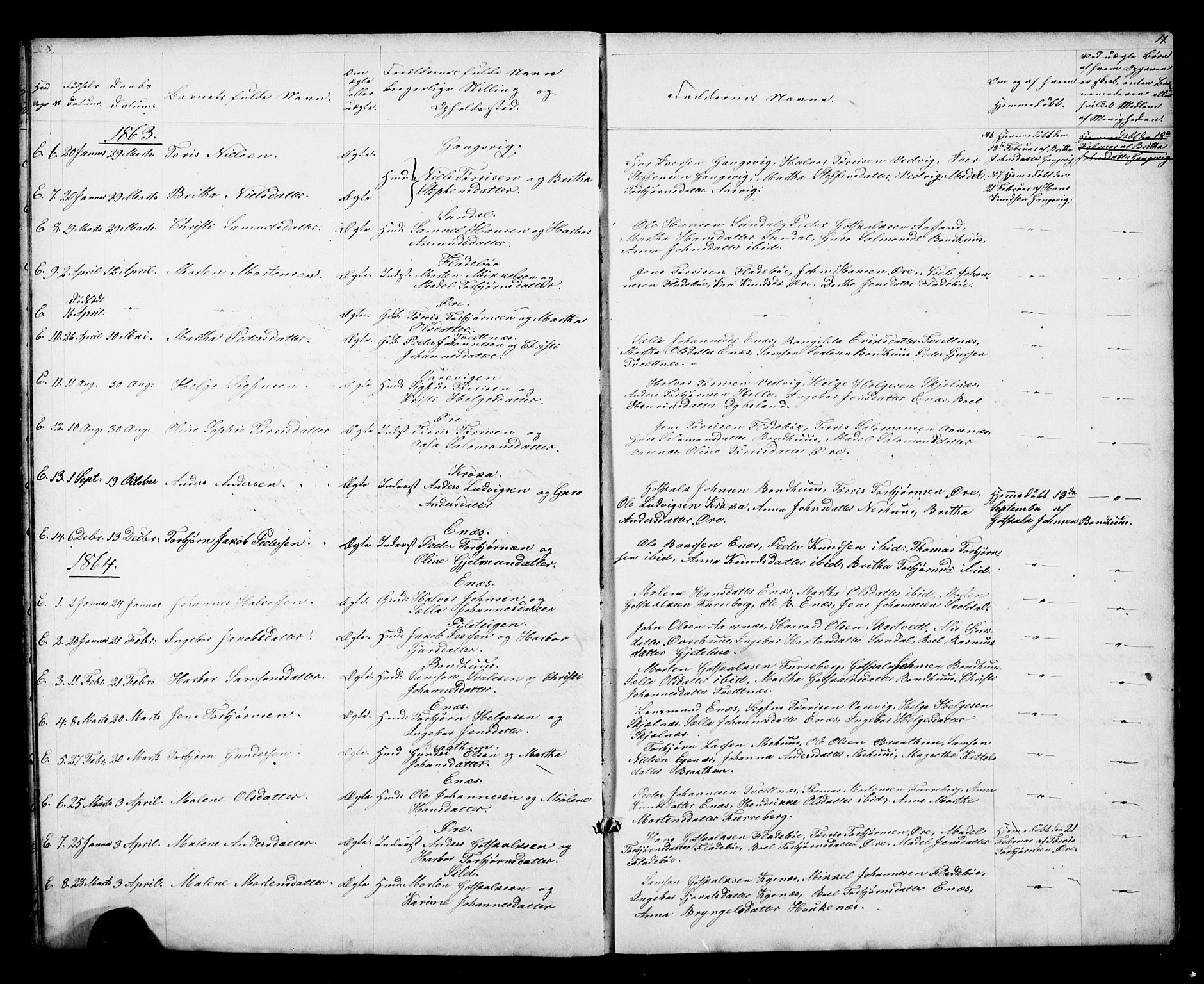 Kvinnherad sokneprestembete, SAB/A-76401/H/Hab: Parish register (copy) no. D 1, 1856-1905, p. 11