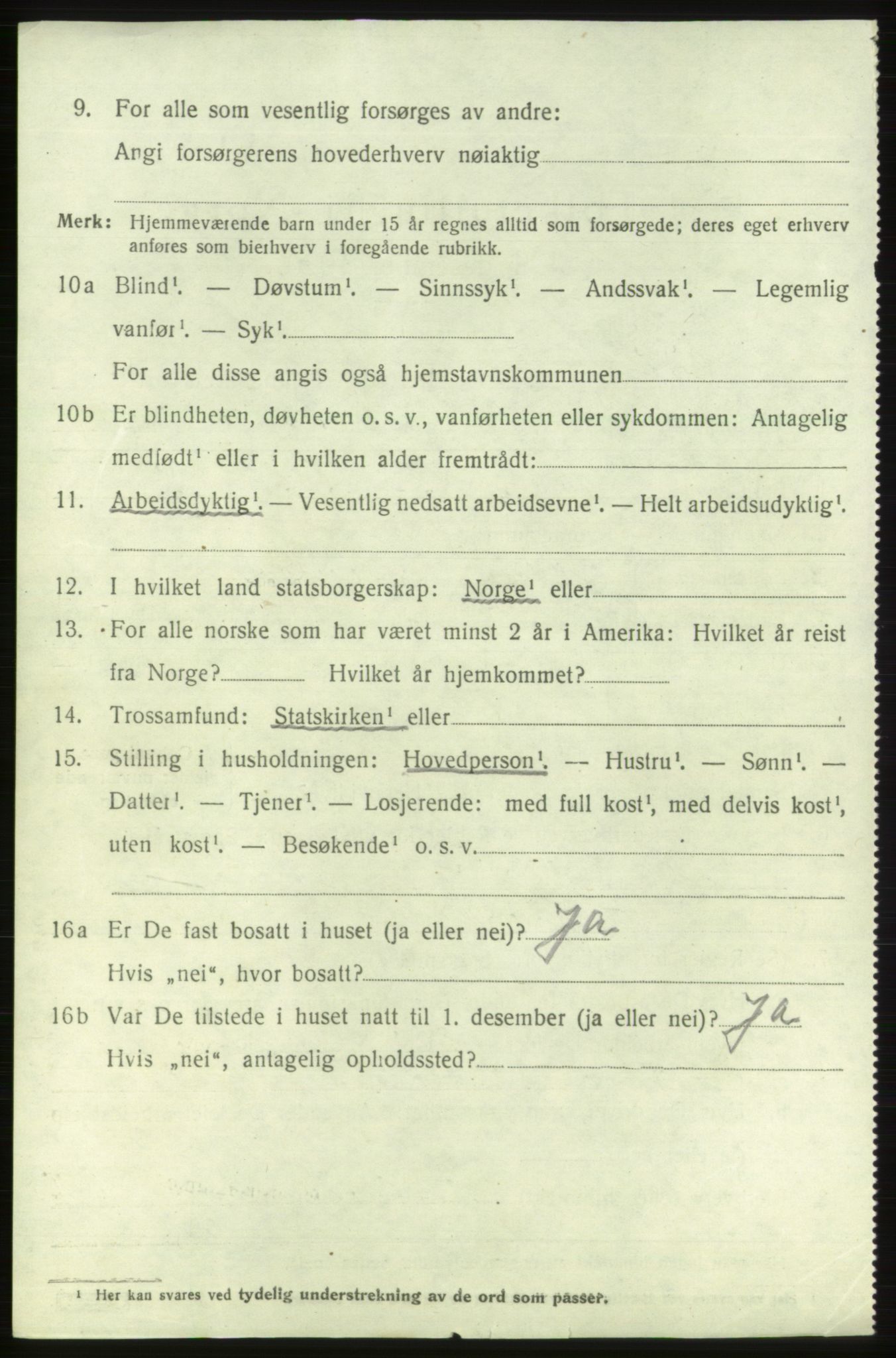 SAB, 1920 census for Etne, 1920, p. 2722