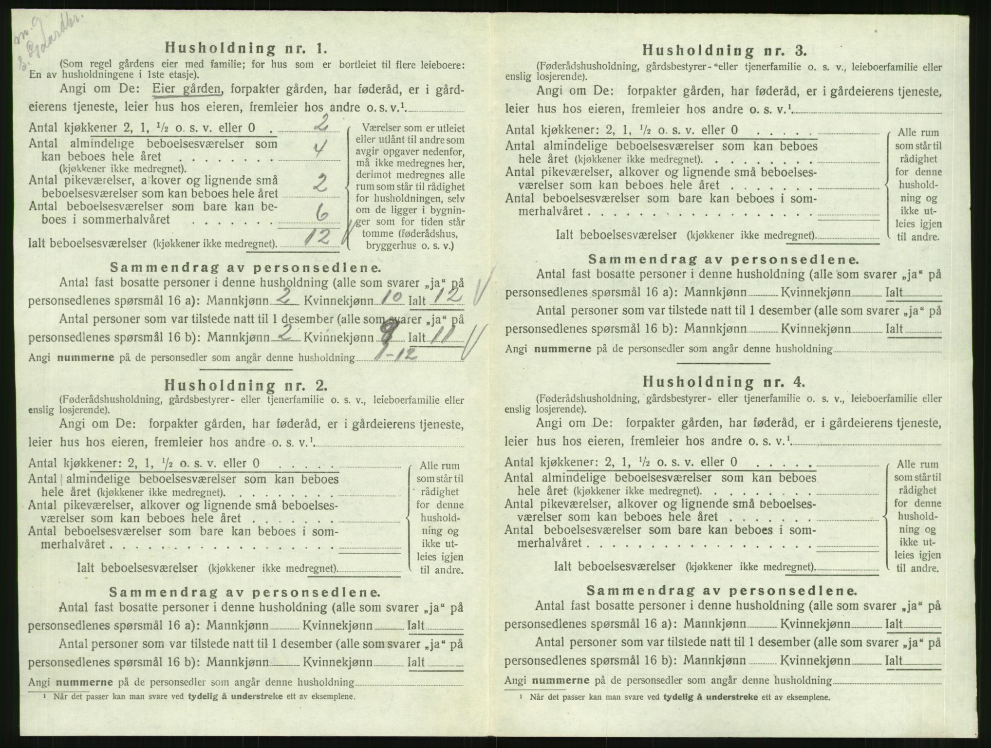 SAT, 1920 census for Ålvundeid, 1920, p. 99