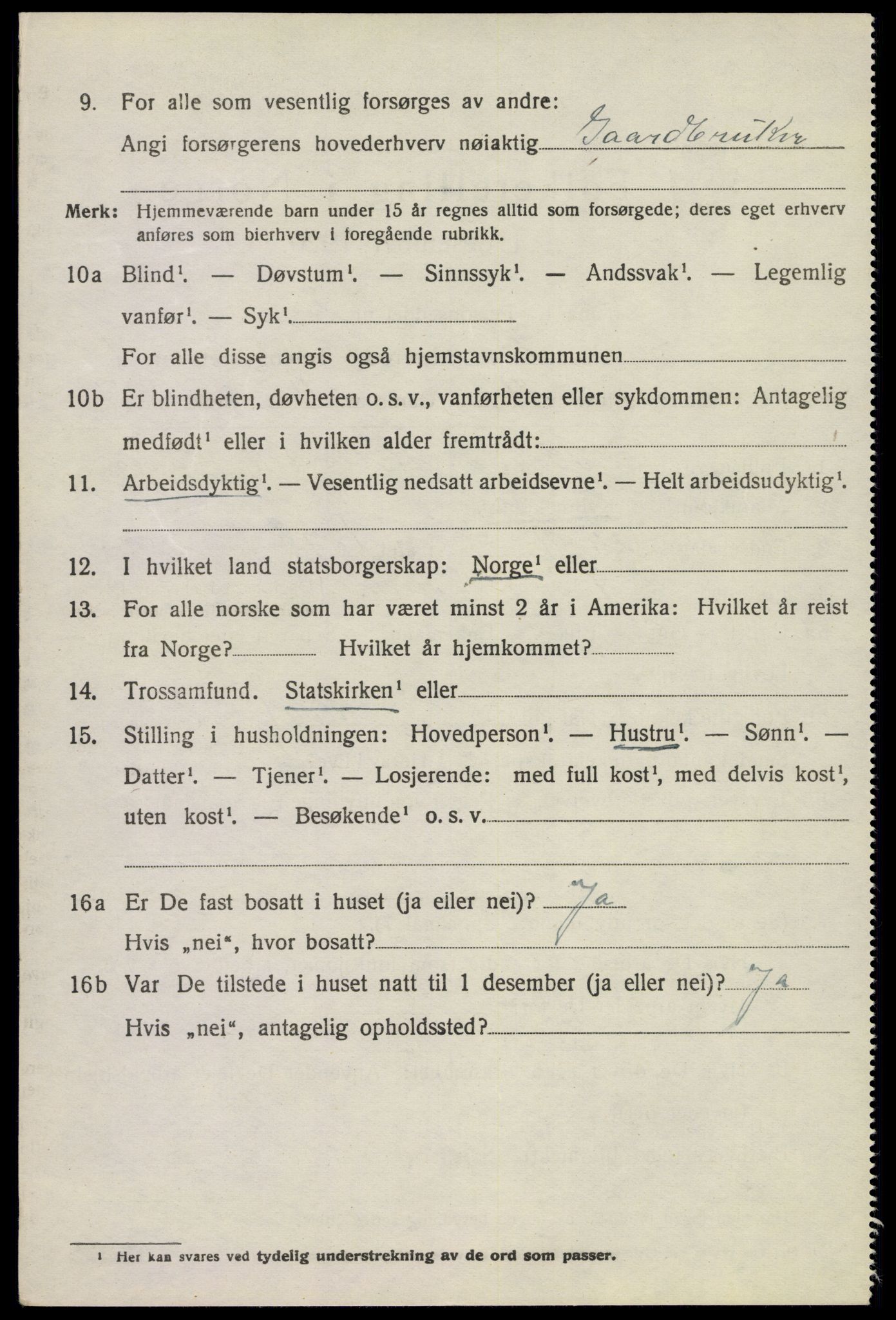 SAKO, 1920 census for Bø (Telemark), 1920, p. 4915