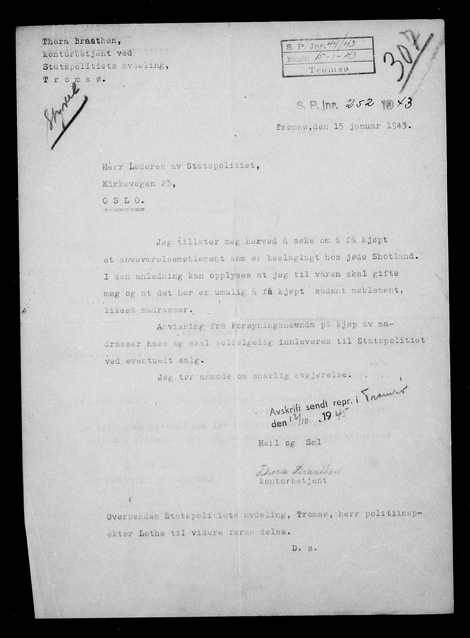 Justisdepartementet, Tilbakeføringskontoret for inndratte formuer, AV/RA-S-1564/H/Hc/Hcb/L0916: --, 1945-1947, p. 194