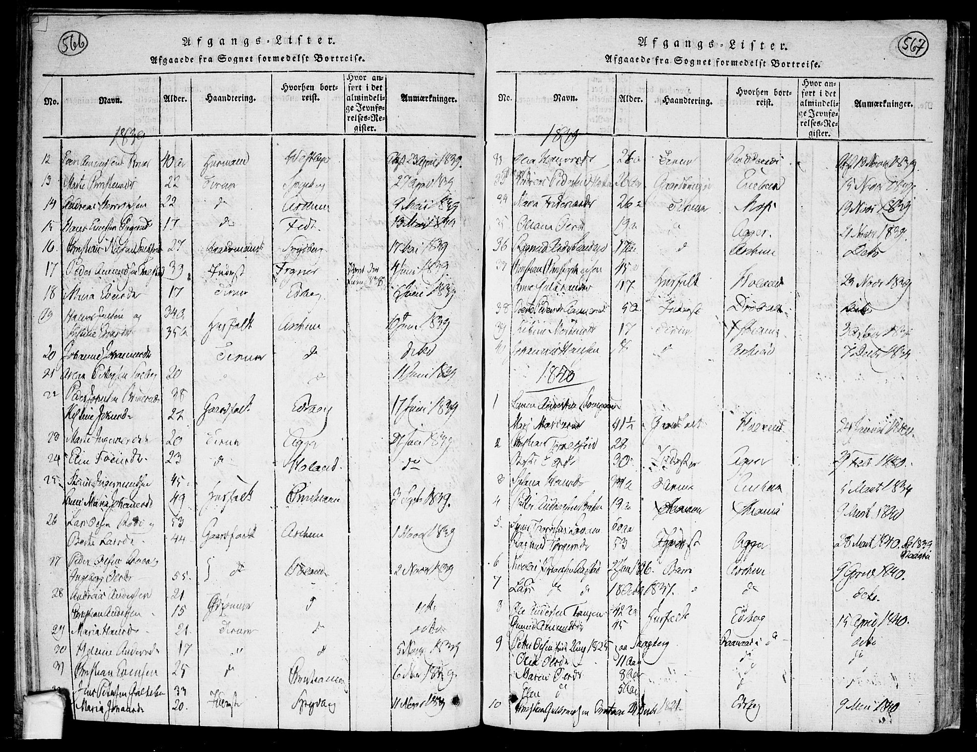 Trøgstad prestekontor Kirkebøker, SAO/A-10925/F/Fa/L0006: Parish register (official) no. I 6, 1815-1844, p. 566-567
