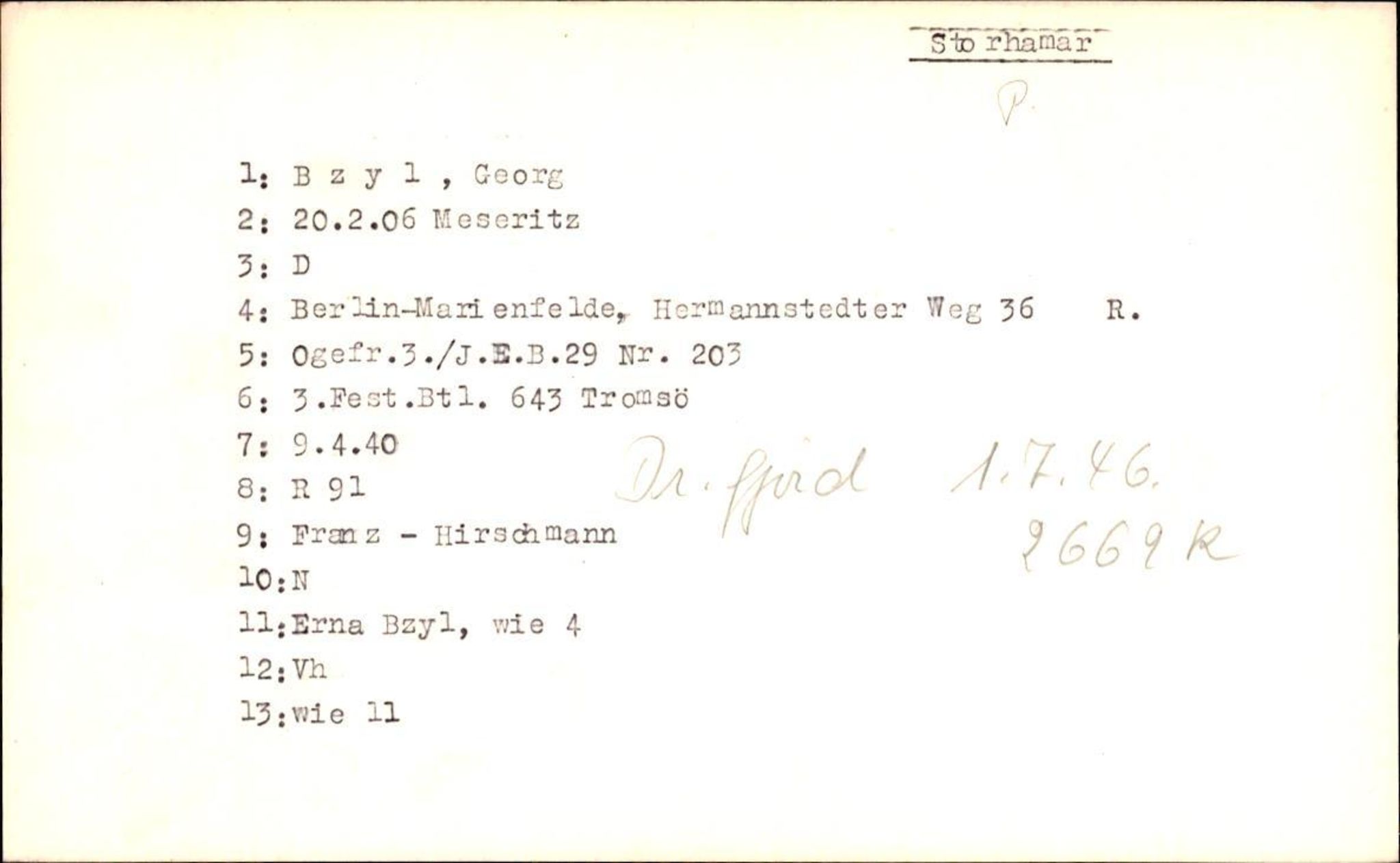 Hjemsendte tyskere , RA/RAFA-6487/D/Db/L0008: Bordasch-Deters, 1945-1947, p. 853