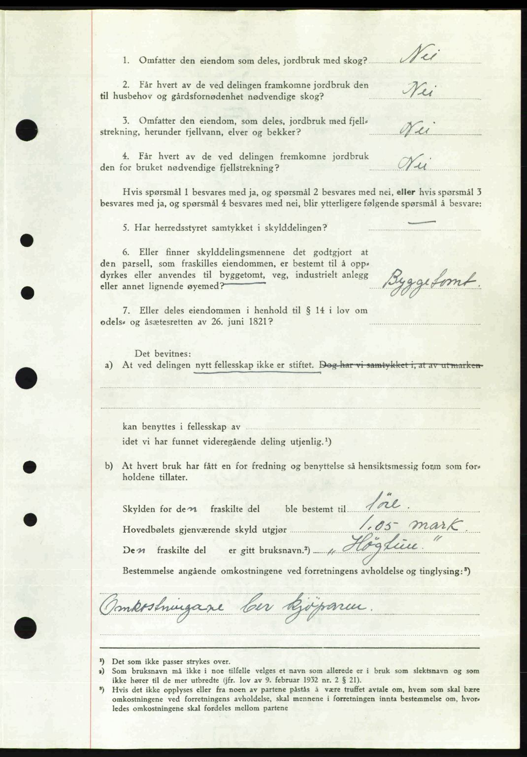 Nordre Sunnmøre sorenskriveri, AV/SAT-A-0006/1/2/2C/2Ca: Mortgage book no. A33, 1949-1950, Diary no: : 2657/1949