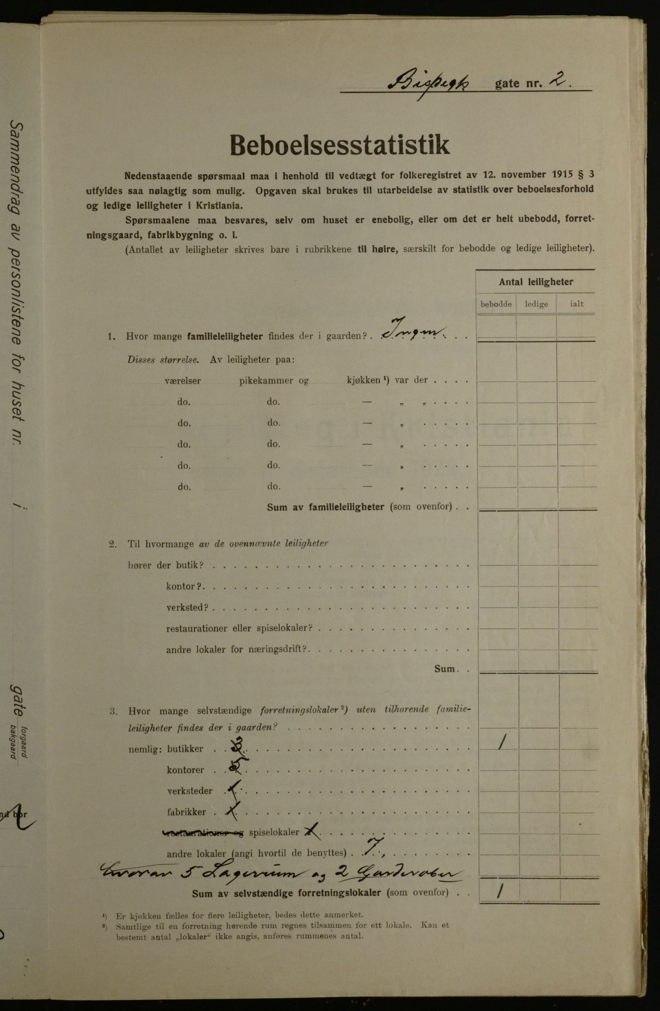 OBA, Municipal Census 1923 for Kristiania, 1923, p. 6219