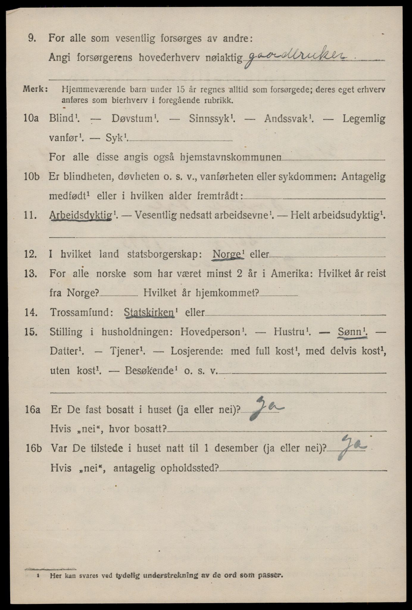 SAST, 1920 census for Hetland, 1920, p. 6264