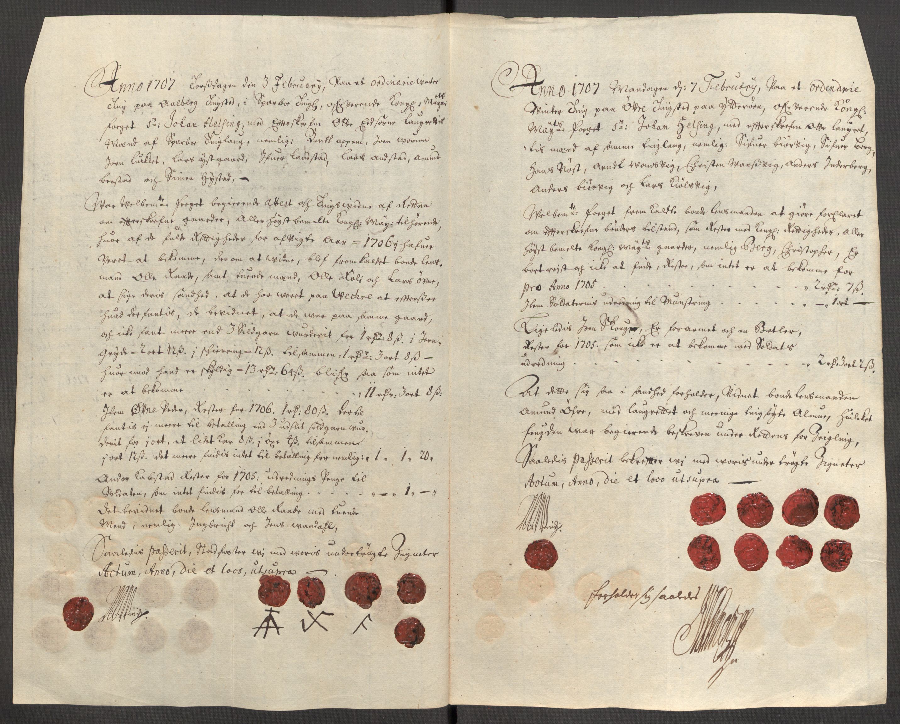 Rentekammeret inntil 1814, Reviderte regnskaper, Fogderegnskap, RA/EA-4092/R63/L4315: Fogderegnskap Inderøy, 1706-1707, p. 209