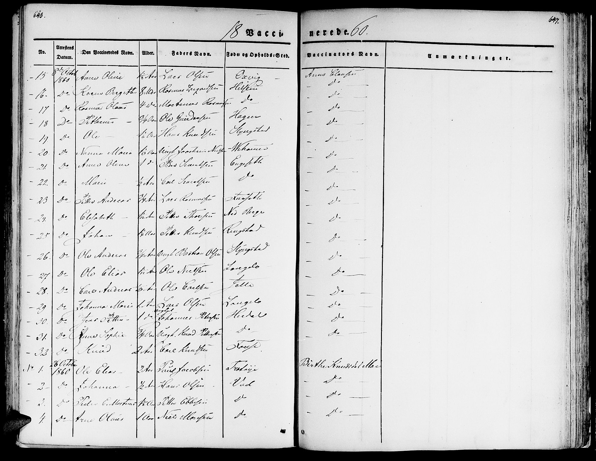 Ministerialprotokoller, klokkerbøker og fødselsregistre - Møre og Romsdal, AV/SAT-A-1454/520/L0274: Parish register (official) no. 520A04, 1827-1864, p. 646-647