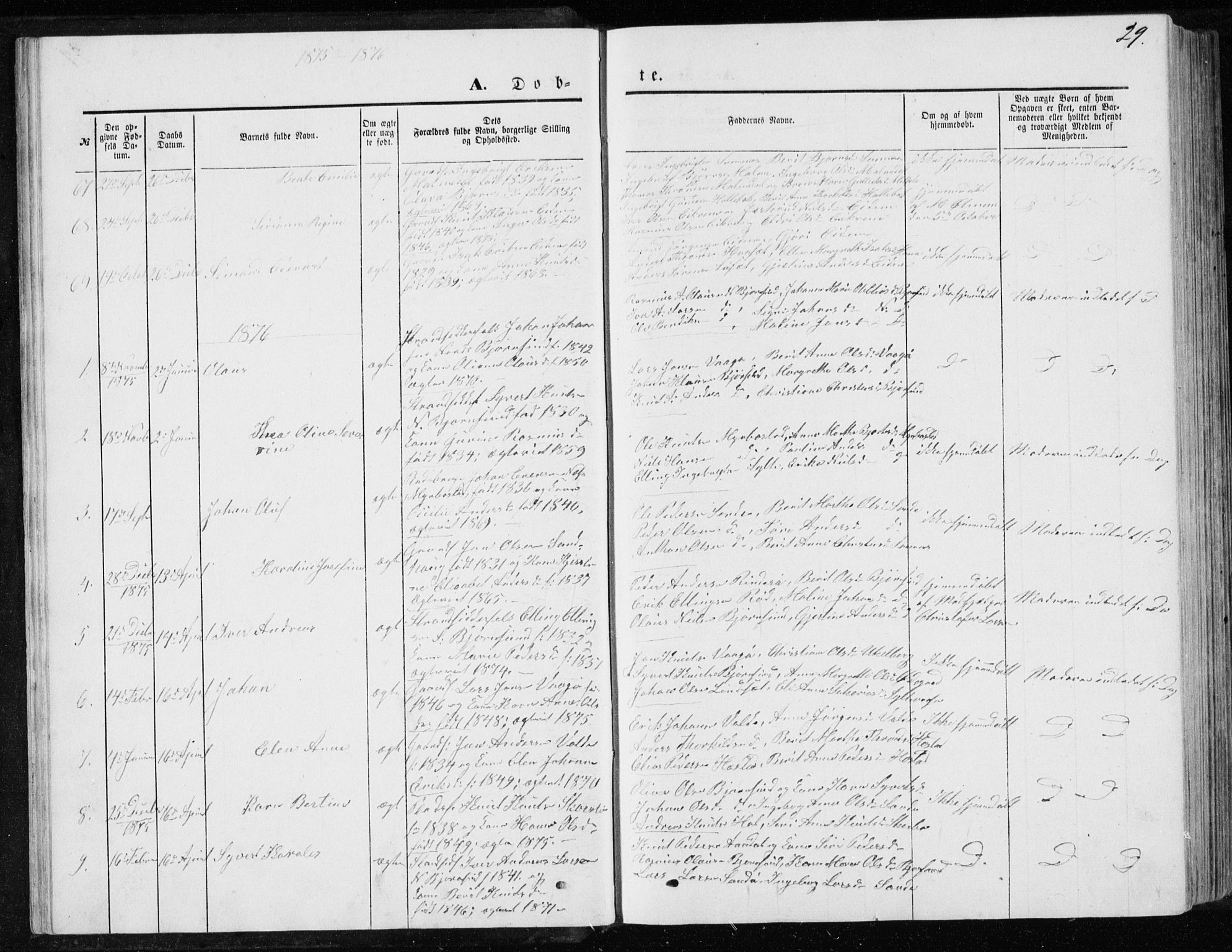 Ministerialprotokoller, klokkerbøker og fødselsregistre - Møre og Romsdal, AV/SAT-A-1454/565/L0754: Parish register (copy) no. 565C03, 1870-1896, p. 29