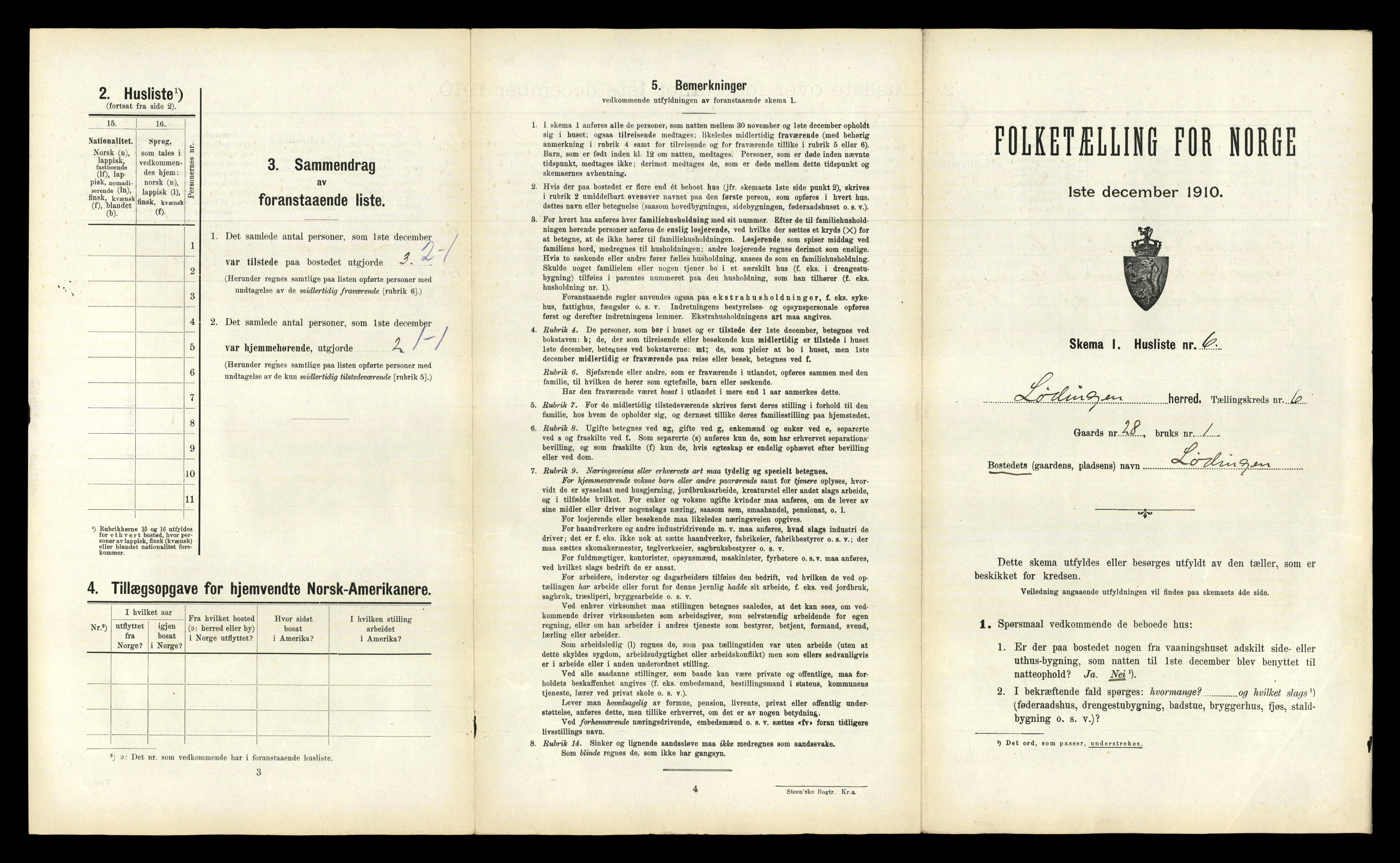 RA, 1910 census for Lødingen, 1910, p. 497