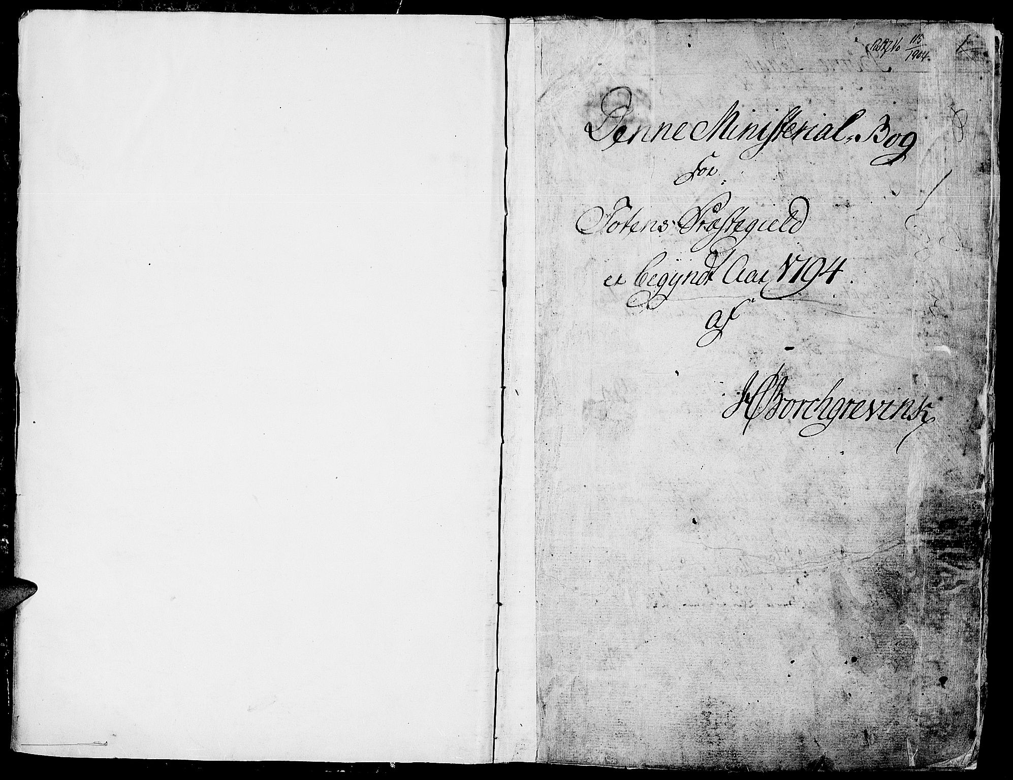 Toten prestekontor, SAH/PREST-102/H/Ha/Haa/L0007: Parish register (official) no. 7, 1794-1809, p. 1
