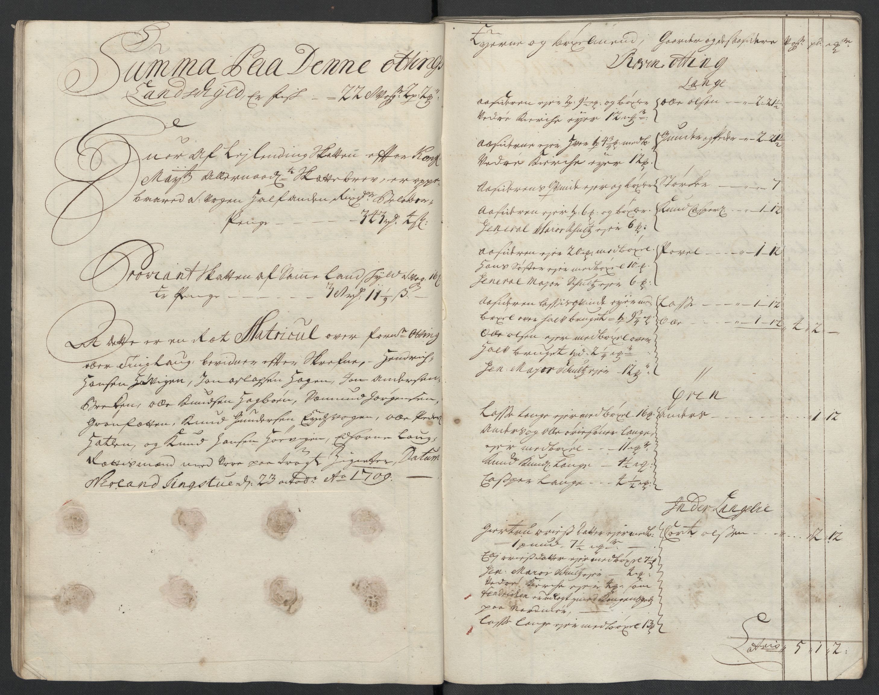 Rentekammeret inntil 1814, Reviderte regnskaper, Fogderegnskap, RA/EA-4092/R55/L3659: Fogderegnskap Romsdal, 1709-1710, p. 47