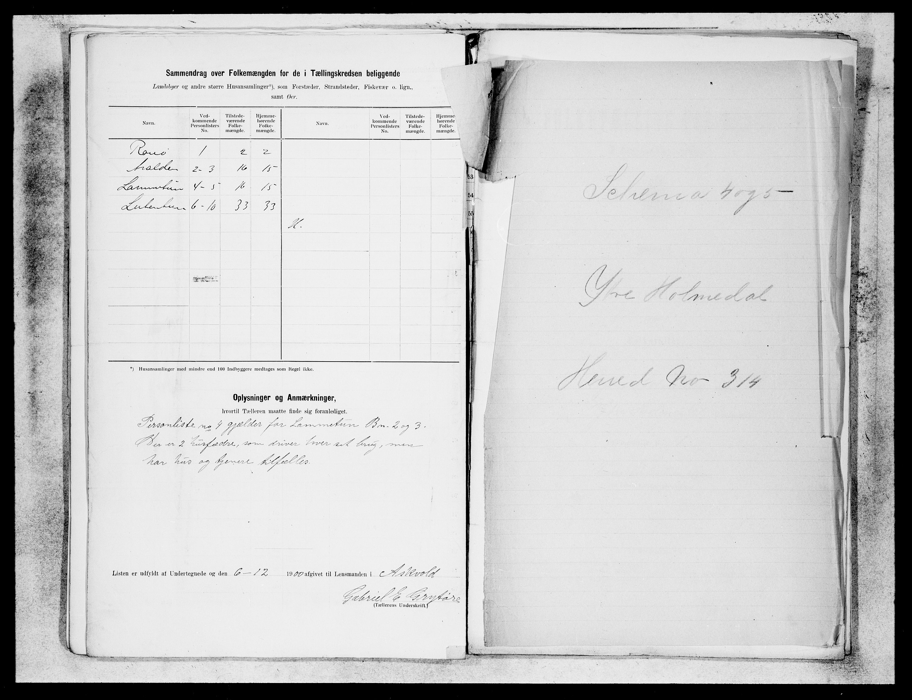 SAB, 1900 census for Askvoll, 1900, p. 27