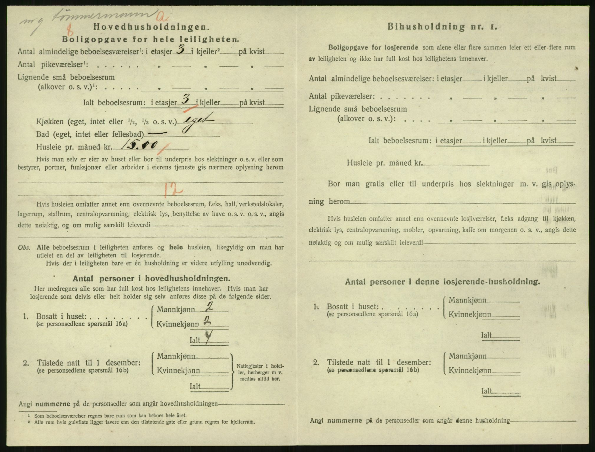 SAK, 1920 census for Tvedestrand, 1920, p. 828