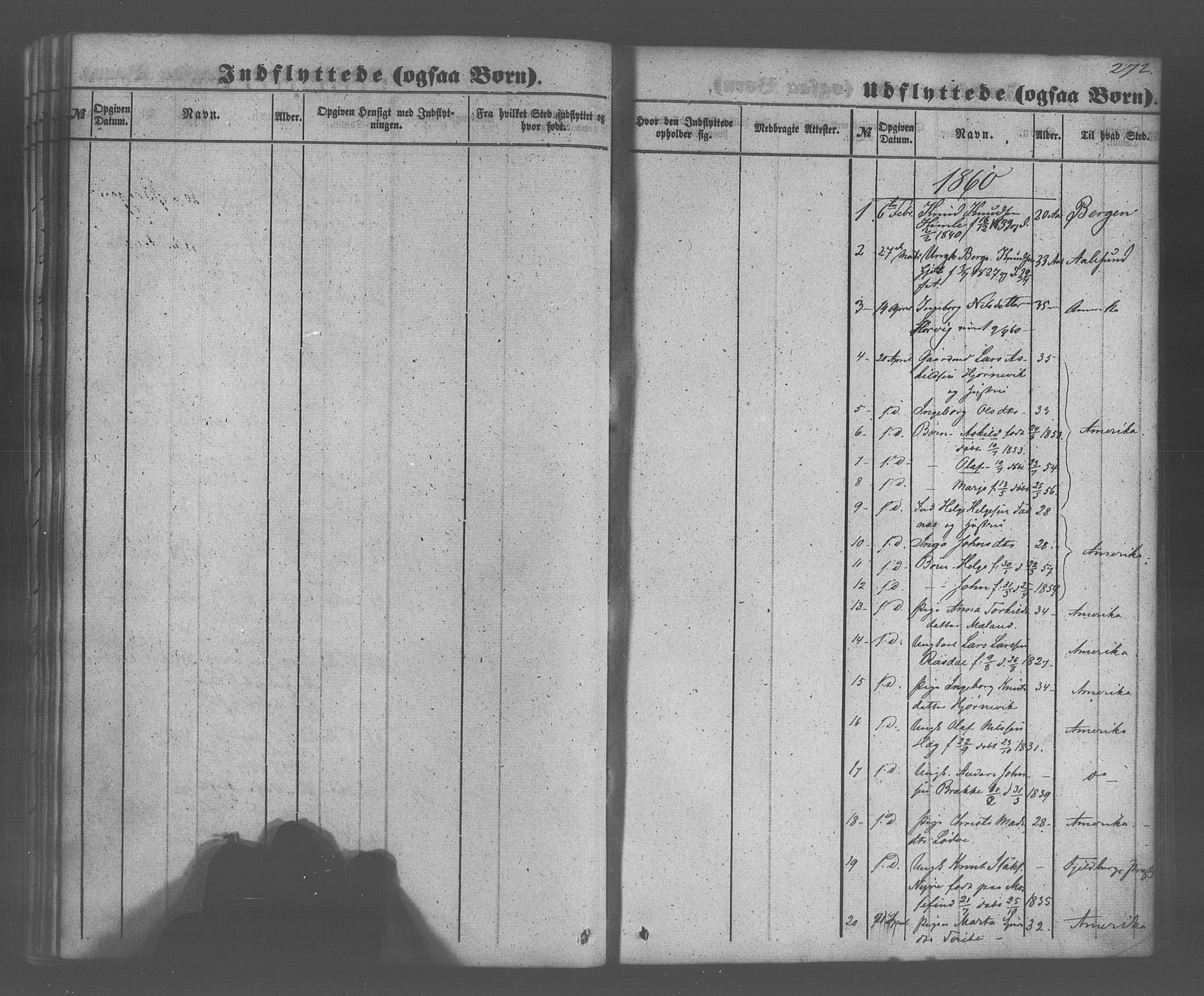 Voss sokneprestembete, SAB/A-79001/H/Haa: Parish register (official) no. A 20, 1855-1886, p. 272
