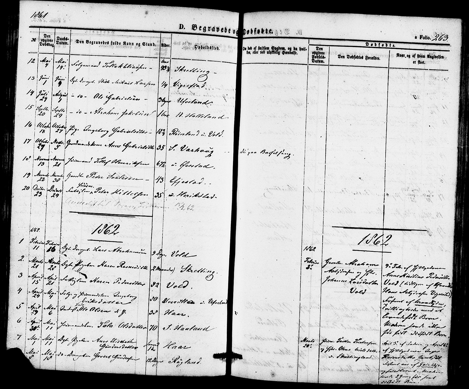 Hå sokneprestkontor, AV/SAST-A-101801/001/30BA/L0009: Parish register (official) no. A 8, 1855-1878, p. 263