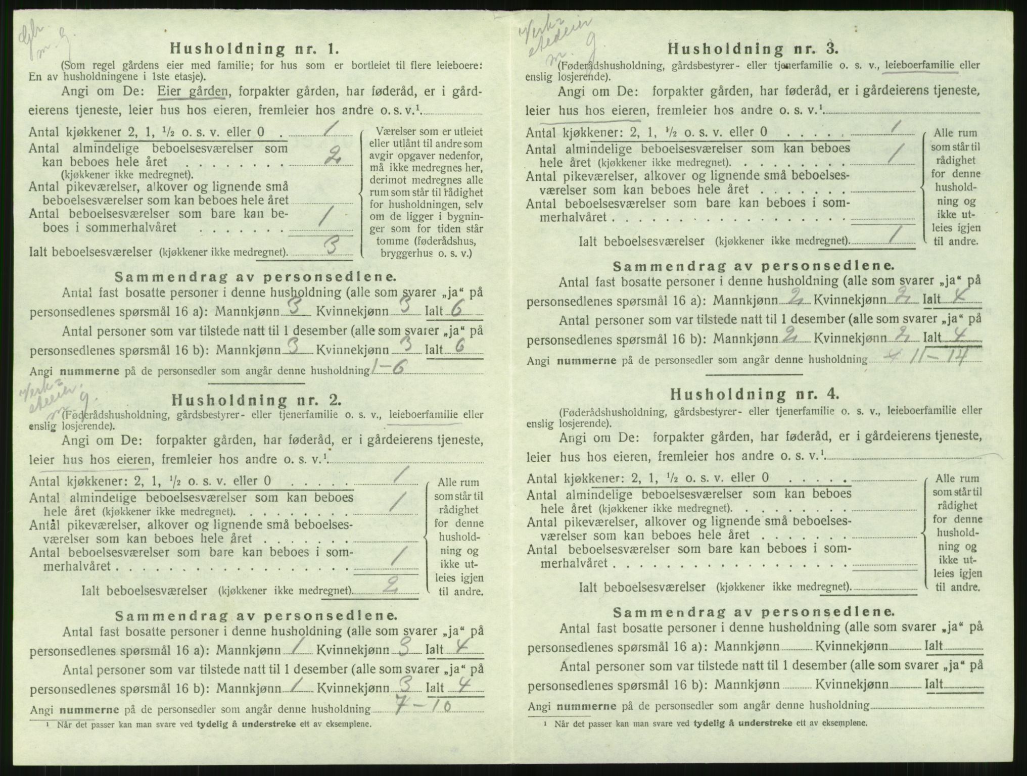 SAT, 1920 census for Haram, 1920, p. 806