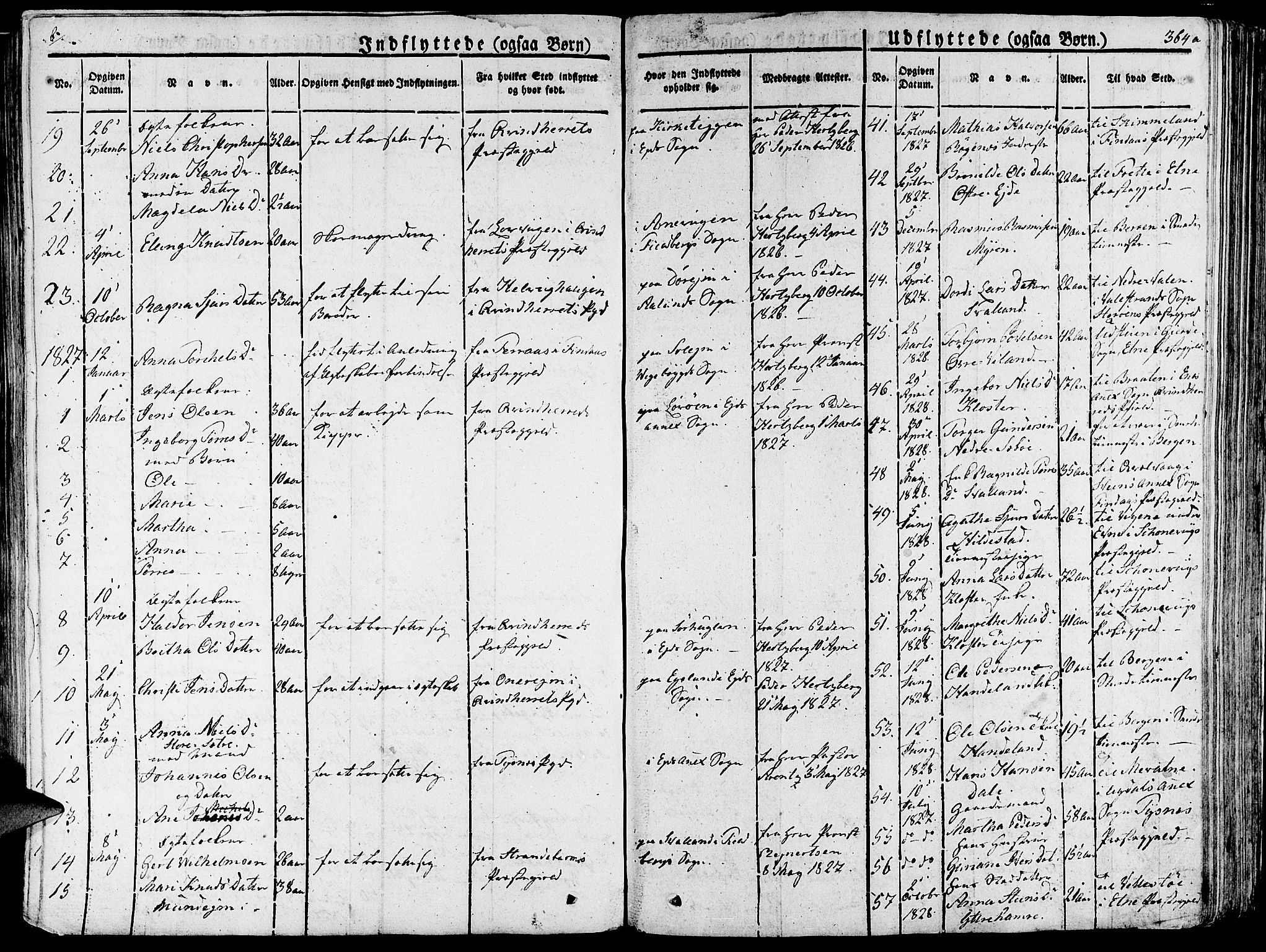 Fjelberg sokneprestembete, SAB/A-75201/H/Haa: Parish register (official) no. A 5, 1822-1834, p. 364