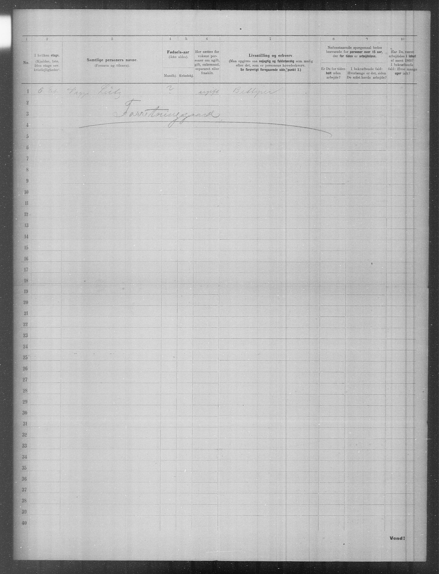 OBA, Municipal Census 1903 for Kristiania, 1903, p. 9854