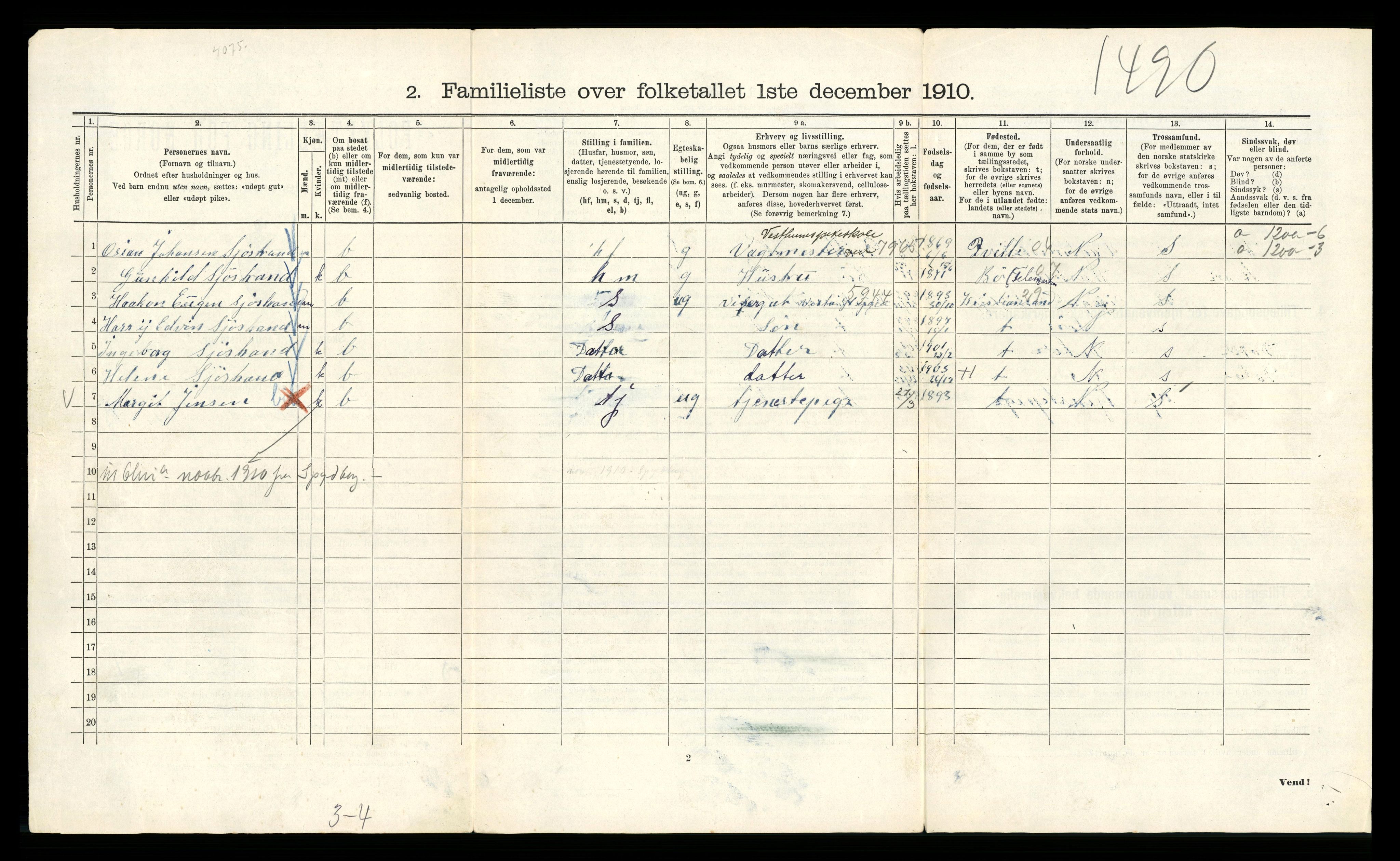 RA, 1910 census for Kristiania, 1910, p. 56972