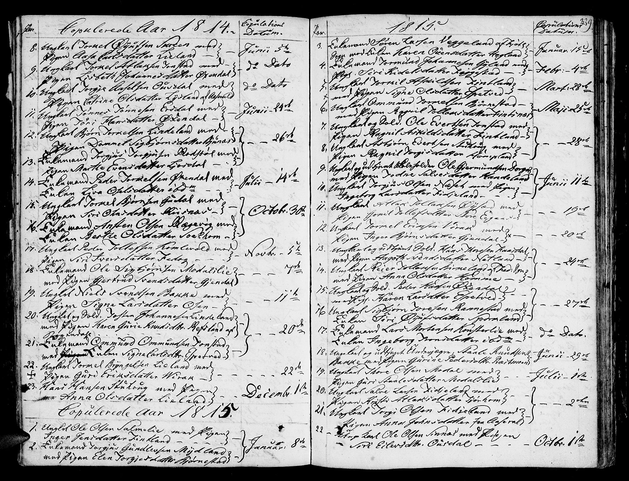Bakke sokneprestkontor, SAK/1111-0002/F/Fa/Faa/L0002: Parish register (official) no. A 2, 1780-1816, p. 329
