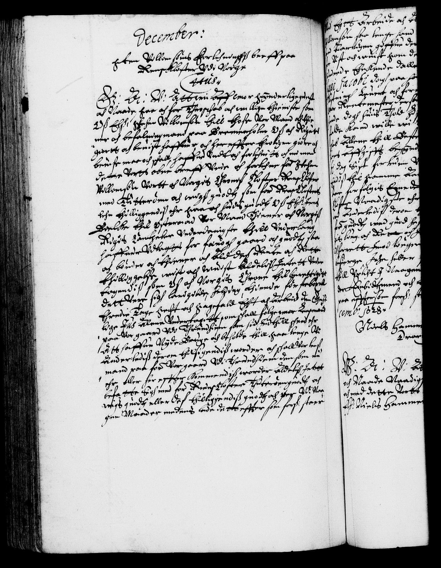 Danske Kanselli 1572-1799, AV/RA-EA-3023/F/Fc/Fca/Fcaa/L0004: Norske registre (mikrofilm), 1617-1630, p. 485b