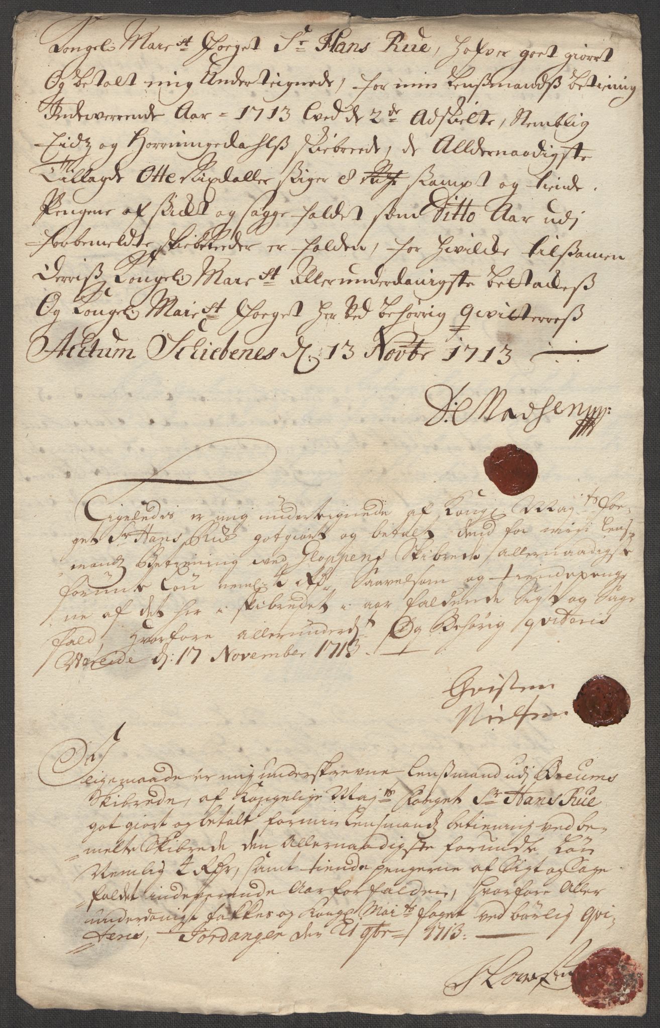 Rentekammeret inntil 1814, Reviderte regnskaper, Fogderegnskap, AV/RA-EA-4092/R53/L3437: Fogderegnskap Sunn- og Nordfjord, 1713, p. 377