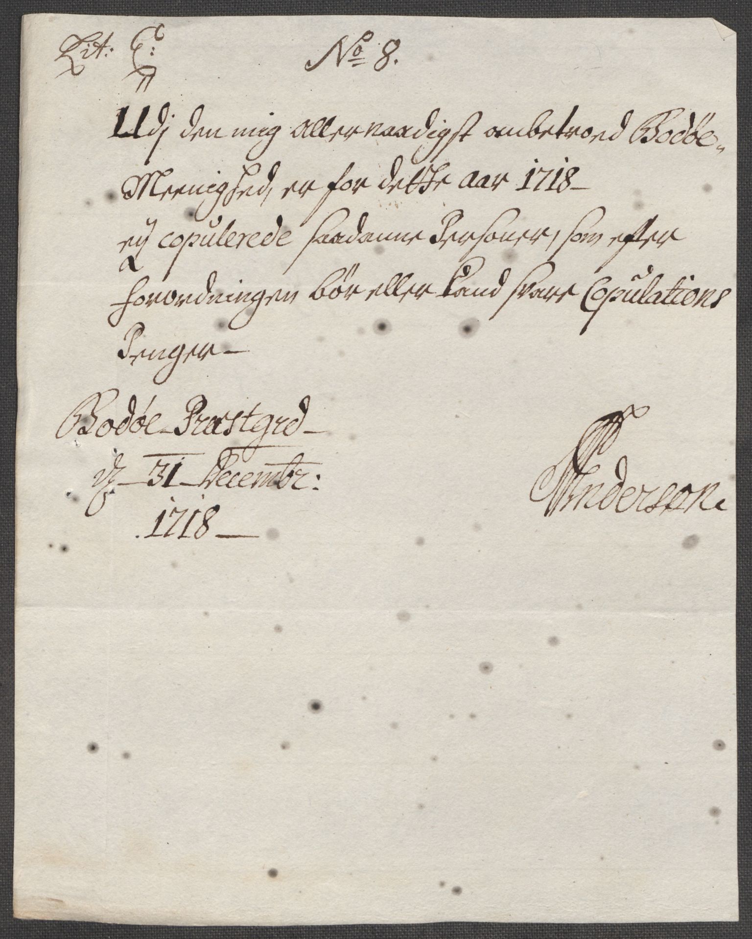 Rentekammeret inntil 1814, Reviderte regnskaper, Fogderegnskap, AV/RA-EA-4092/R66/L4588: Fogderegnskap Salten, 1718, p. 169