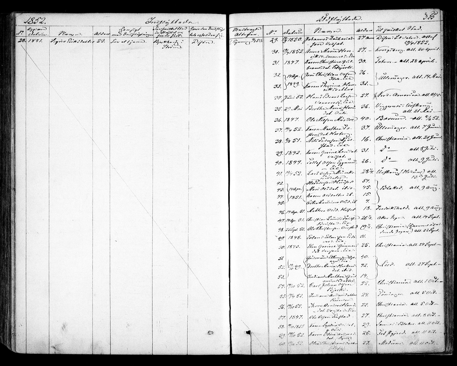 Nes prestekontor Kirkebøker, AV/SAO-A-10410/F/Fa/L0007: Parish register (official) no. I 7, 1846-1858, p. 355