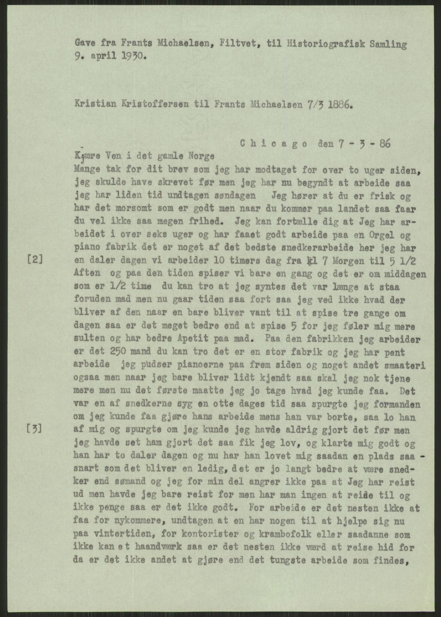 Samlinger til kildeutgivelse, Amerikabrevene, AV/RA-EA-4057/F/L0021: Innlån fra Buskerud: Michalsen - Ål bygdearkiv, 1838-1914, p. 39