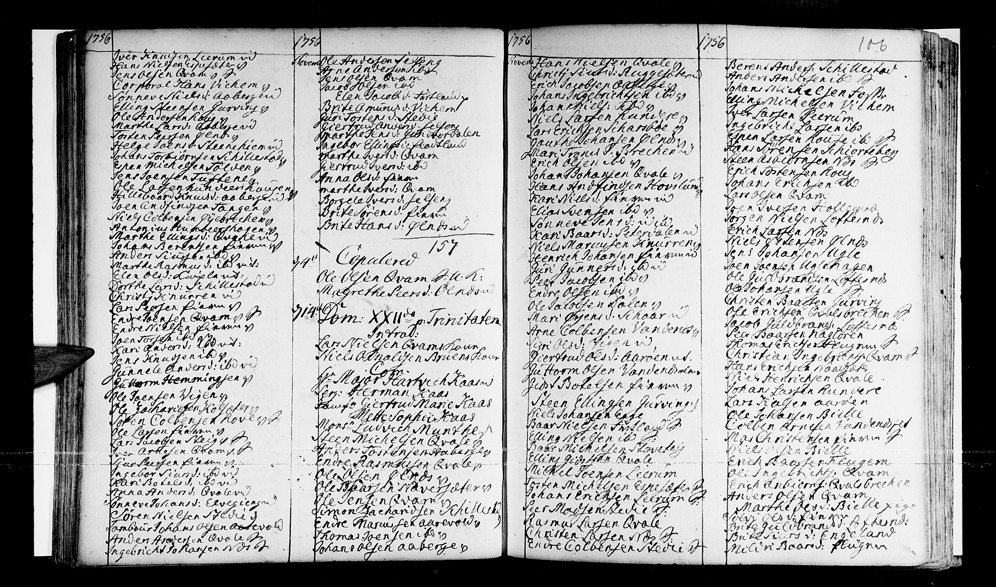 Sogndal sokneprestembete, AV/SAB-A-81301/H/Haa/Haaa/L0003: Parish register (official) no. A 3, 1747-1768, p. 106