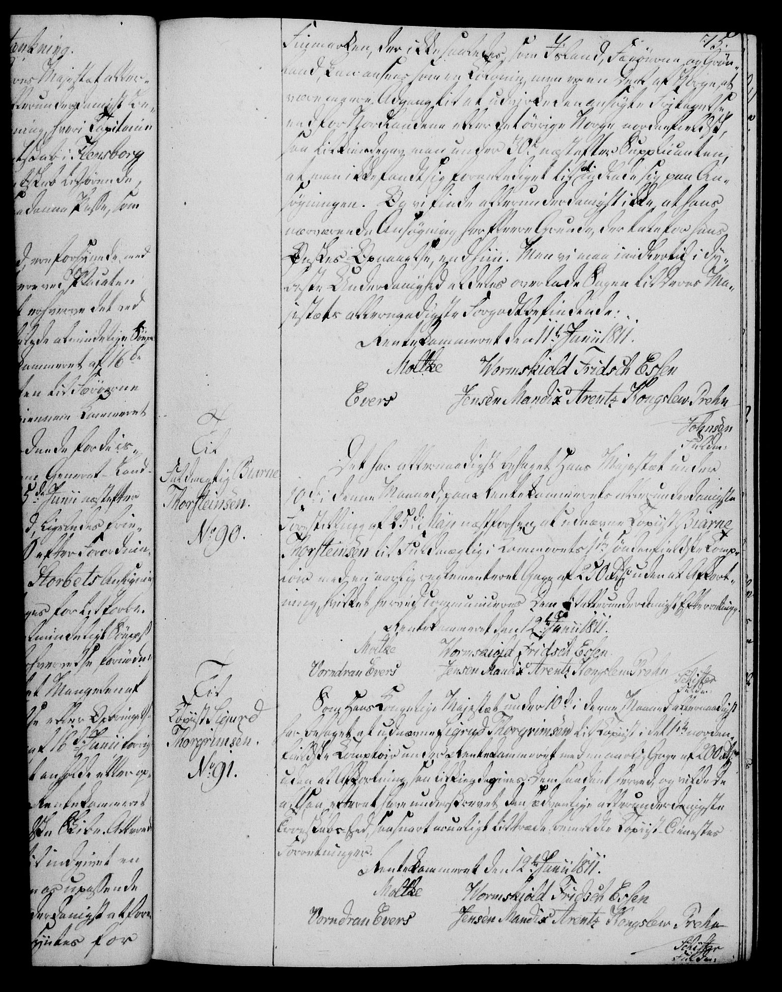 Rentekammeret, Kammerkanselliet, RA/EA-3111/G/Gg/Gga/L0020: Norsk ekspedisjonsprotokoll med register (merket RK 53.20), 1811-1814, p. 75