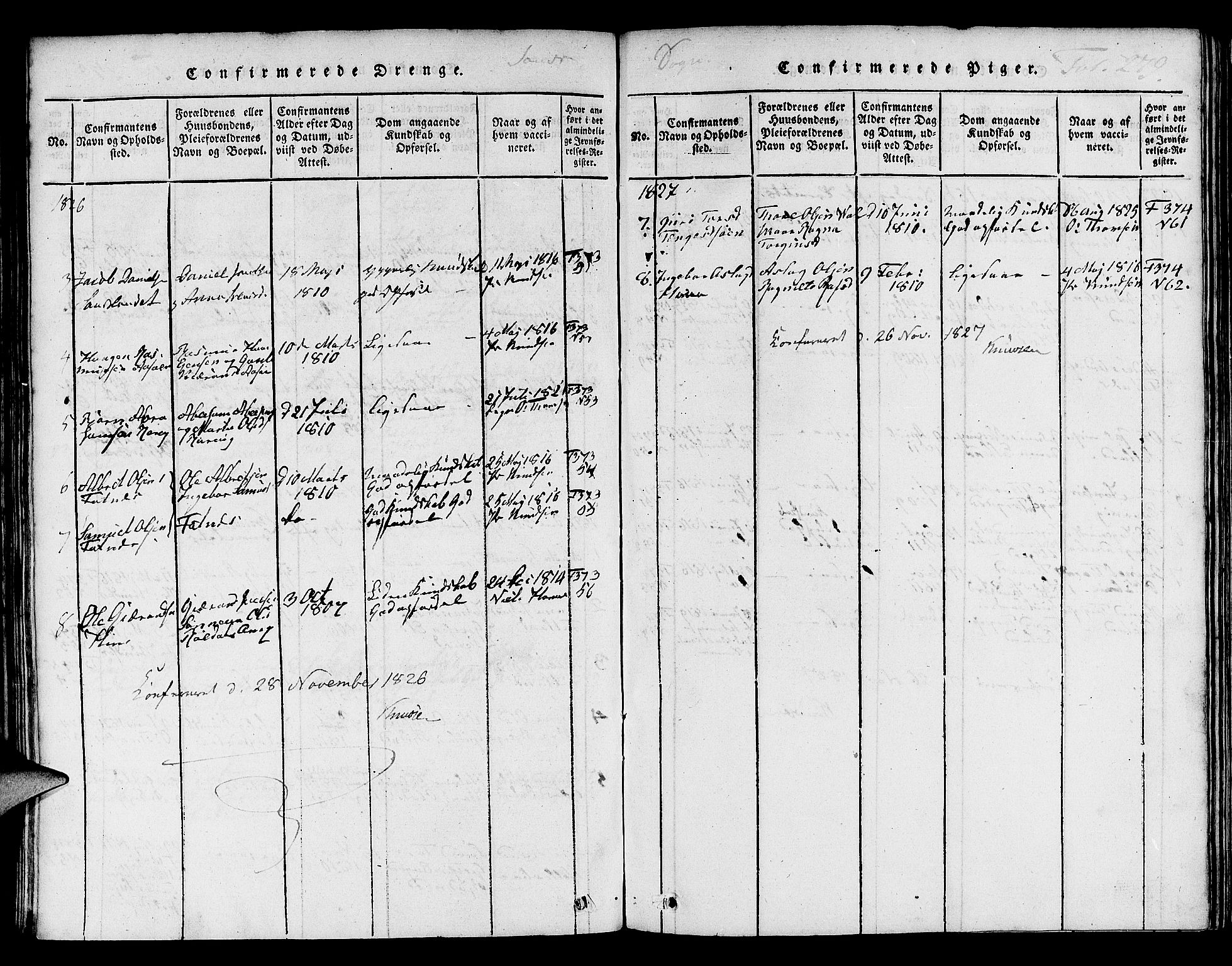 Jelsa sokneprestkontor, SAST/A-101842/01/V: Parish register (copy) no. B 1 /2, 1816-1828, p. 279