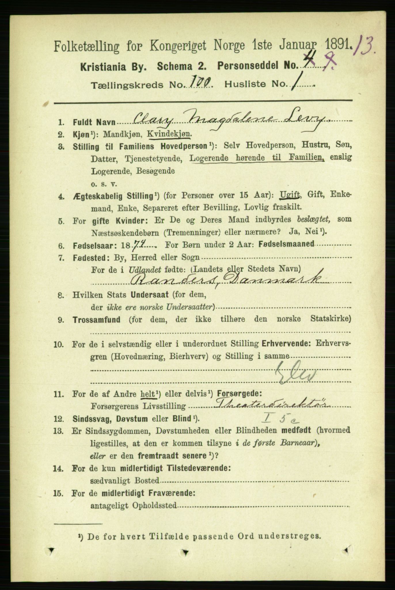 RA, 1891 census for 0301 Kristiania, 1891, p. 49202