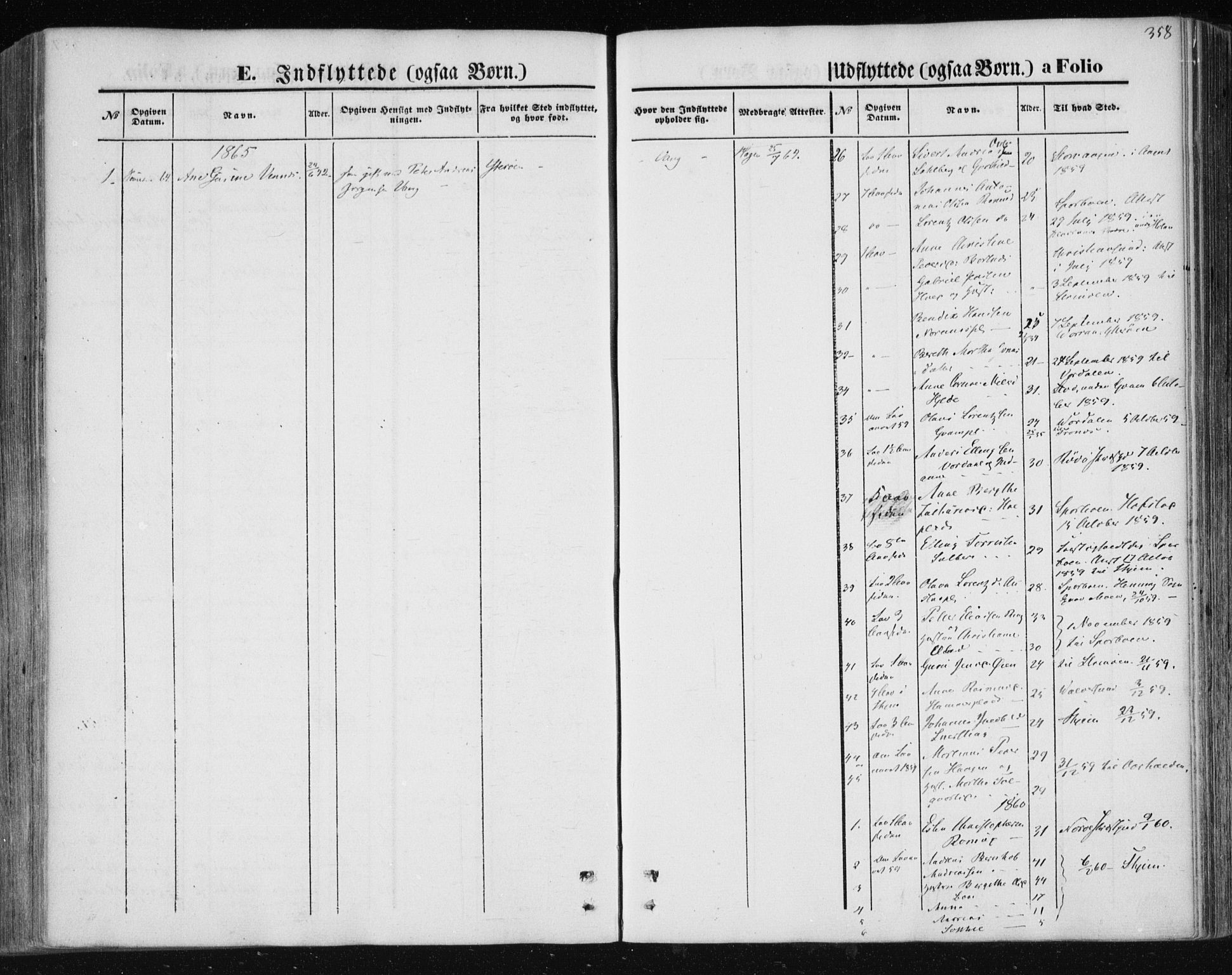 Ministerialprotokoller, klokkerbøker og fødselsregistre - Nord-Trøndelag, SAT/A-1458/730/L0283: Parish register (official) no. 730A08, 1855-1865, p. 358