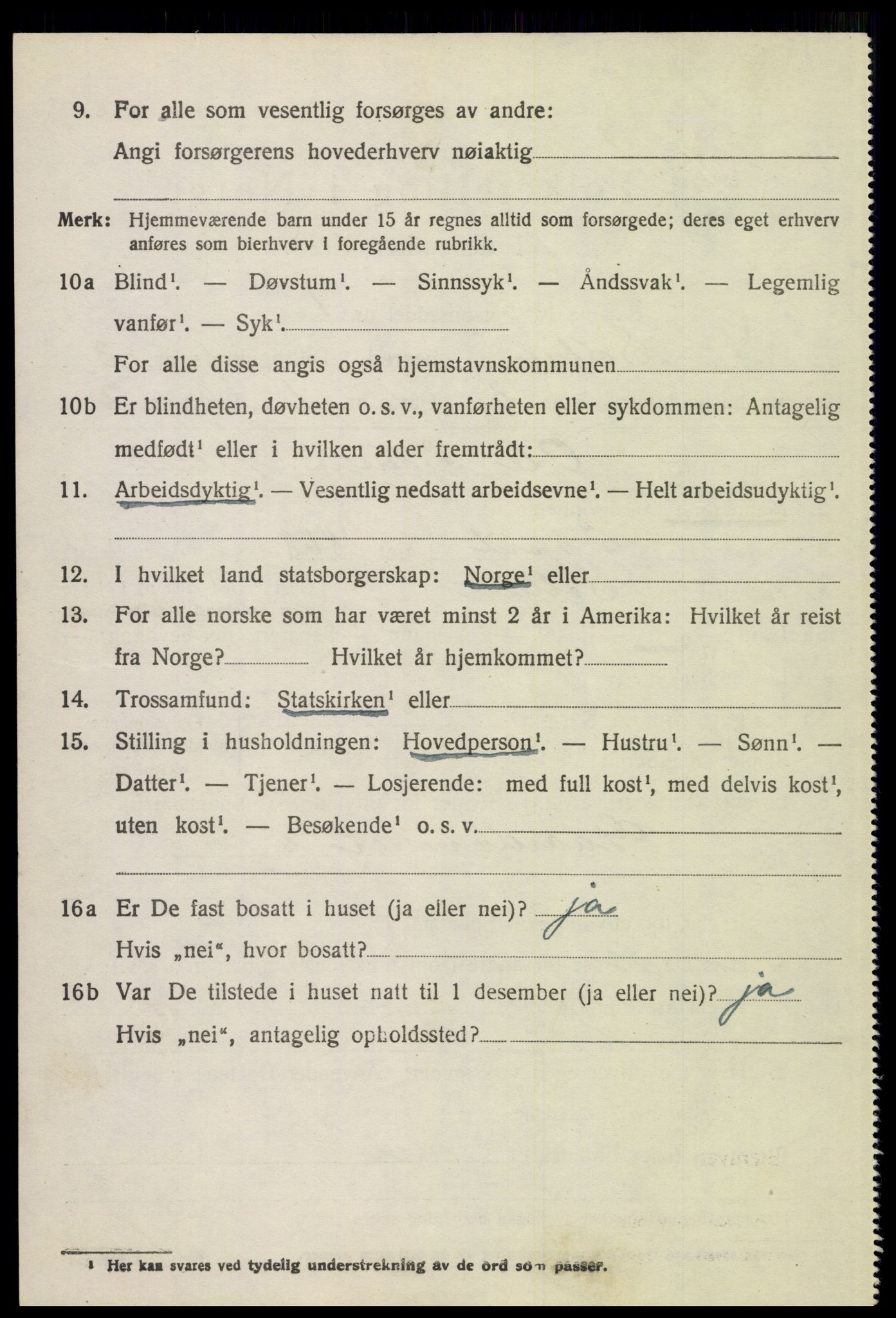 SAH, 1920 census for Sollia, 1920, p. 692