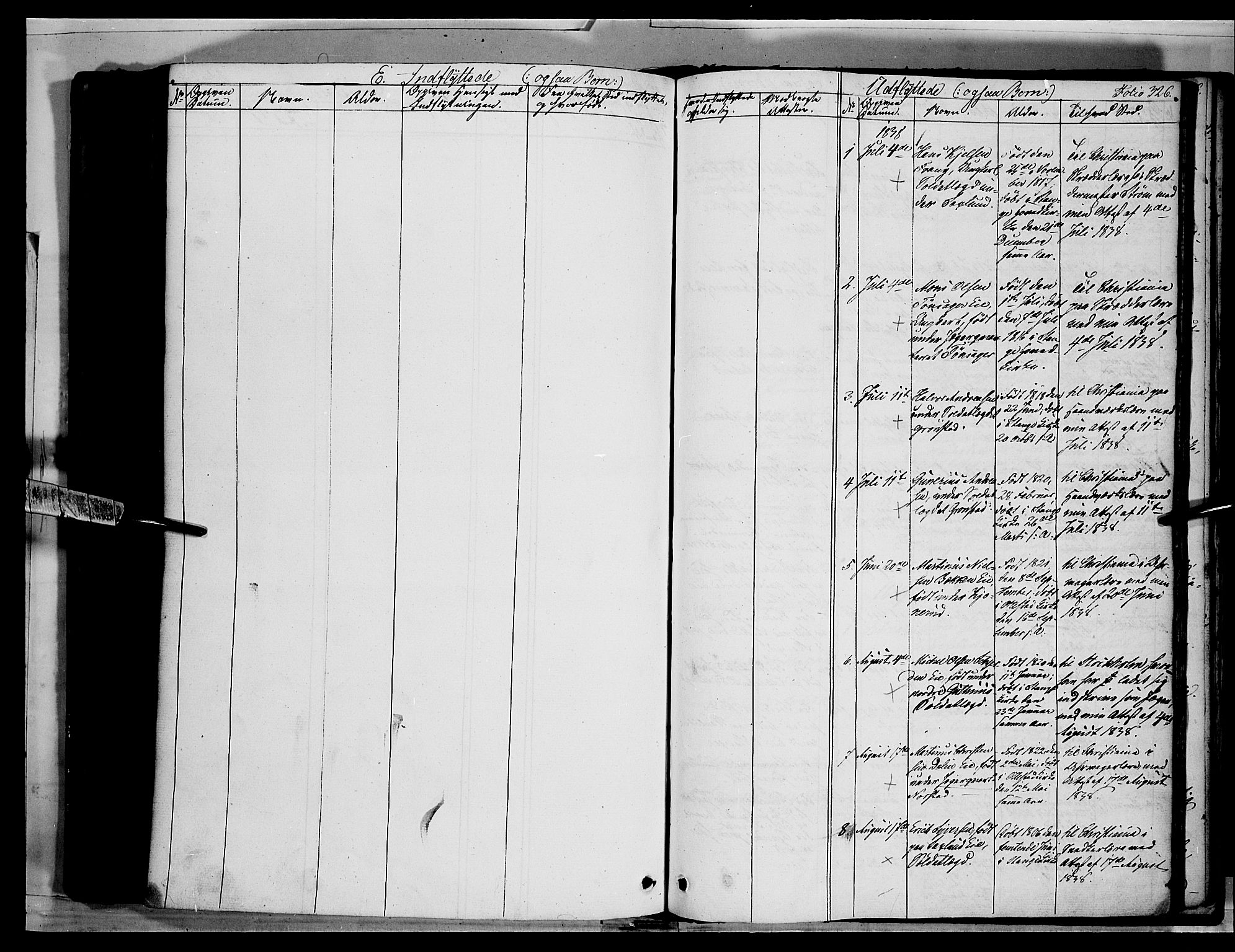 Stange prestekontor, SAH/PREST-002/K/L0010: Parish register (official) no. 10, 1835-1845, p. 326