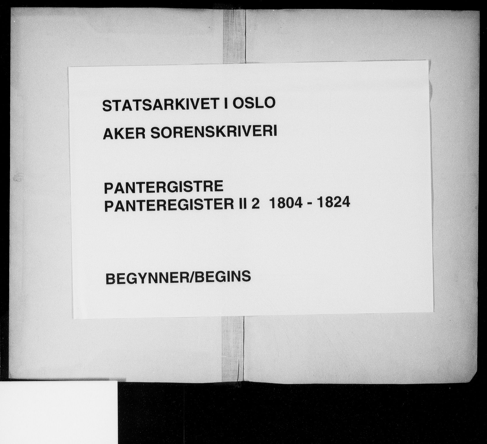 Aker sorenskriveri, SAO/A-10895/G/Ga/Gab/Gabb/L0002: Mortgage register no. II 2, 1804-1824