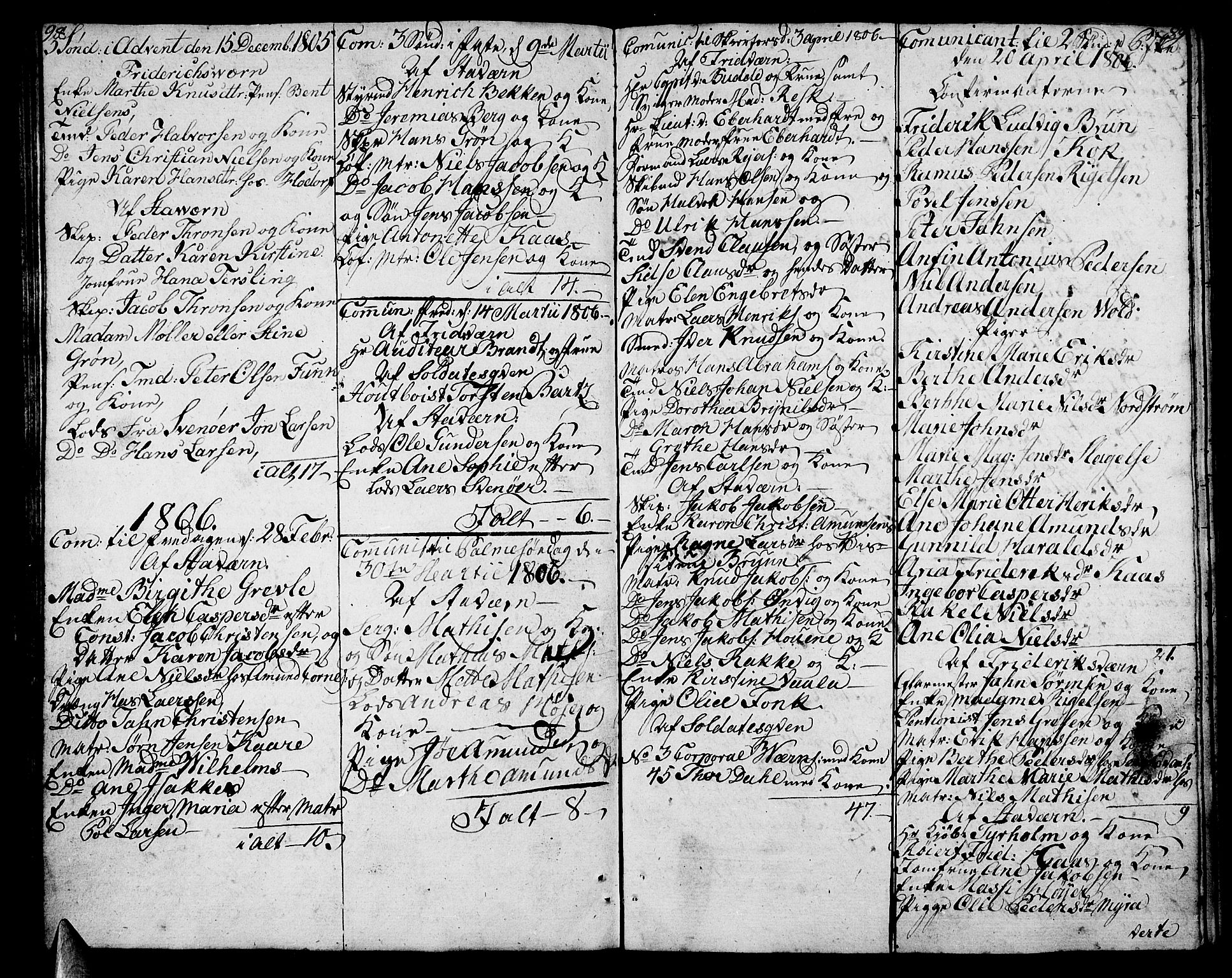Stavern kirkebøker, SAKO/A-318/F/Fa/L0005: Parish register (official) no. 5, 1800-1816, p. 98-99