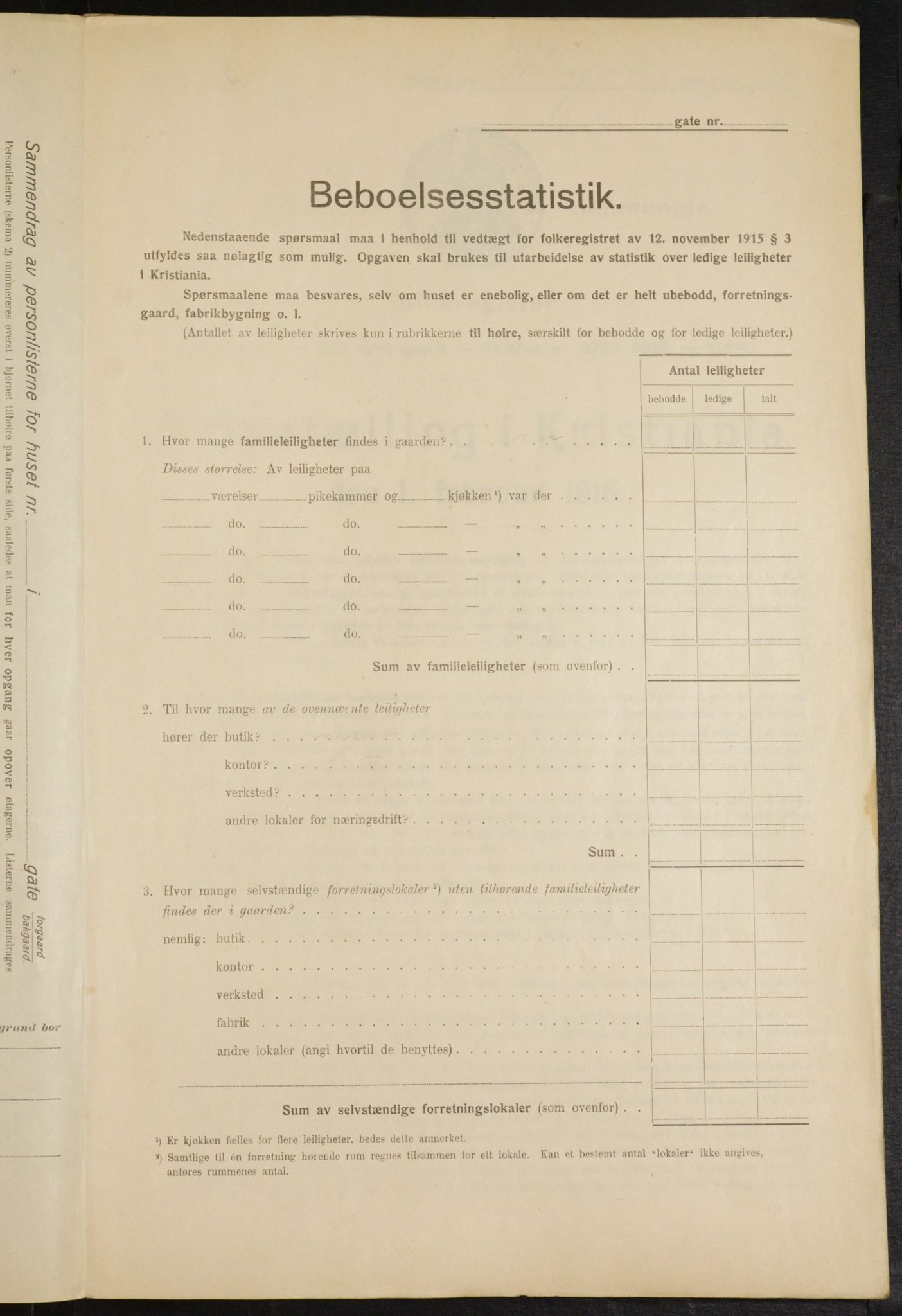 OBA, Municipal Census 1916 for Kristiania, 1916, p. 52976