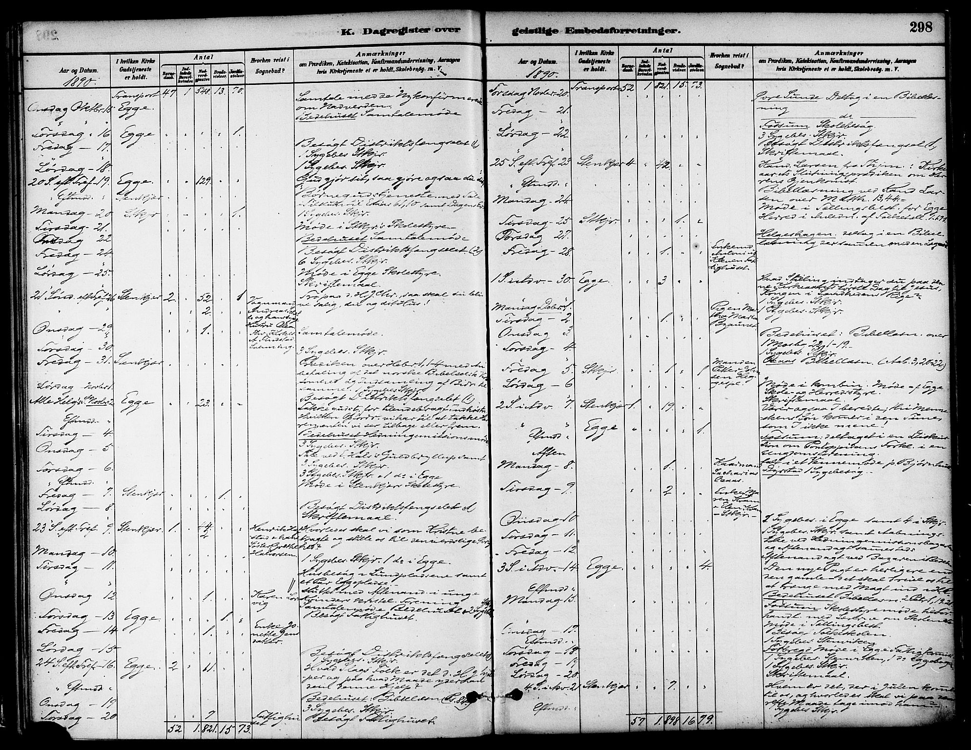 Ministerialprotokoller, klokkerbøker og fødselsregistre - Nord-Trøndelag, AV/SAT-A-1458/739/L0371: Parish register (official) no. 739A03, 1881-1895, p. 298