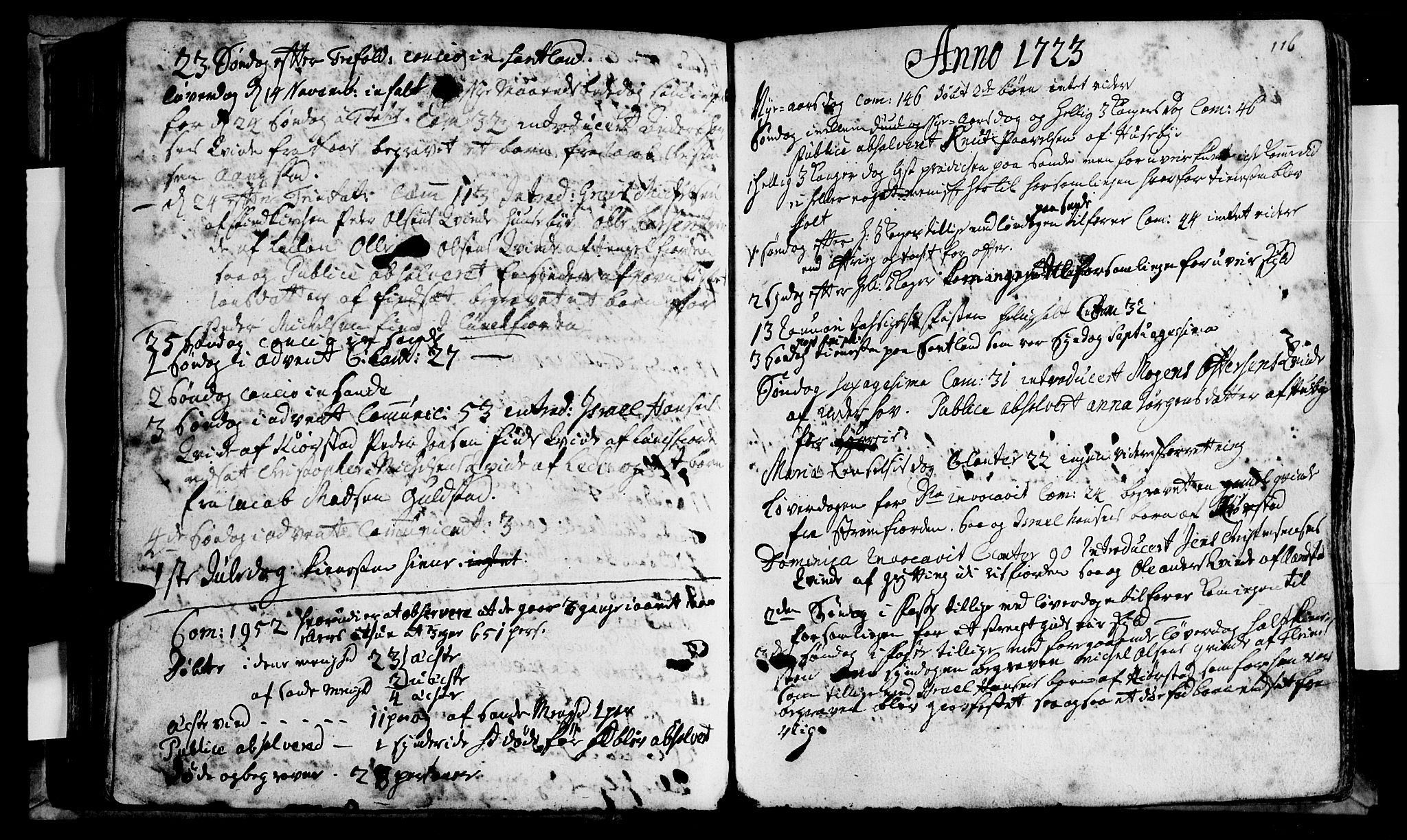 Ministerialprotokoller, klokkerbøker og fødselsregistre - Nordland, AV/SAT-A-1459/888/L1231: Parish register (official) no. 888A01 /1, 1693-1738, p. 116