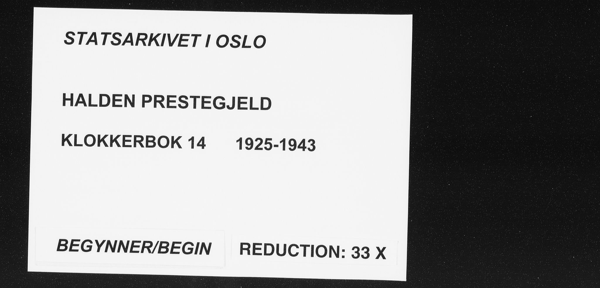 Halden prestekontor Kirkebøker, AV/SAO-A-10909/G/Ga/L0014: Parish register (copy) no. 14, 1925-1943