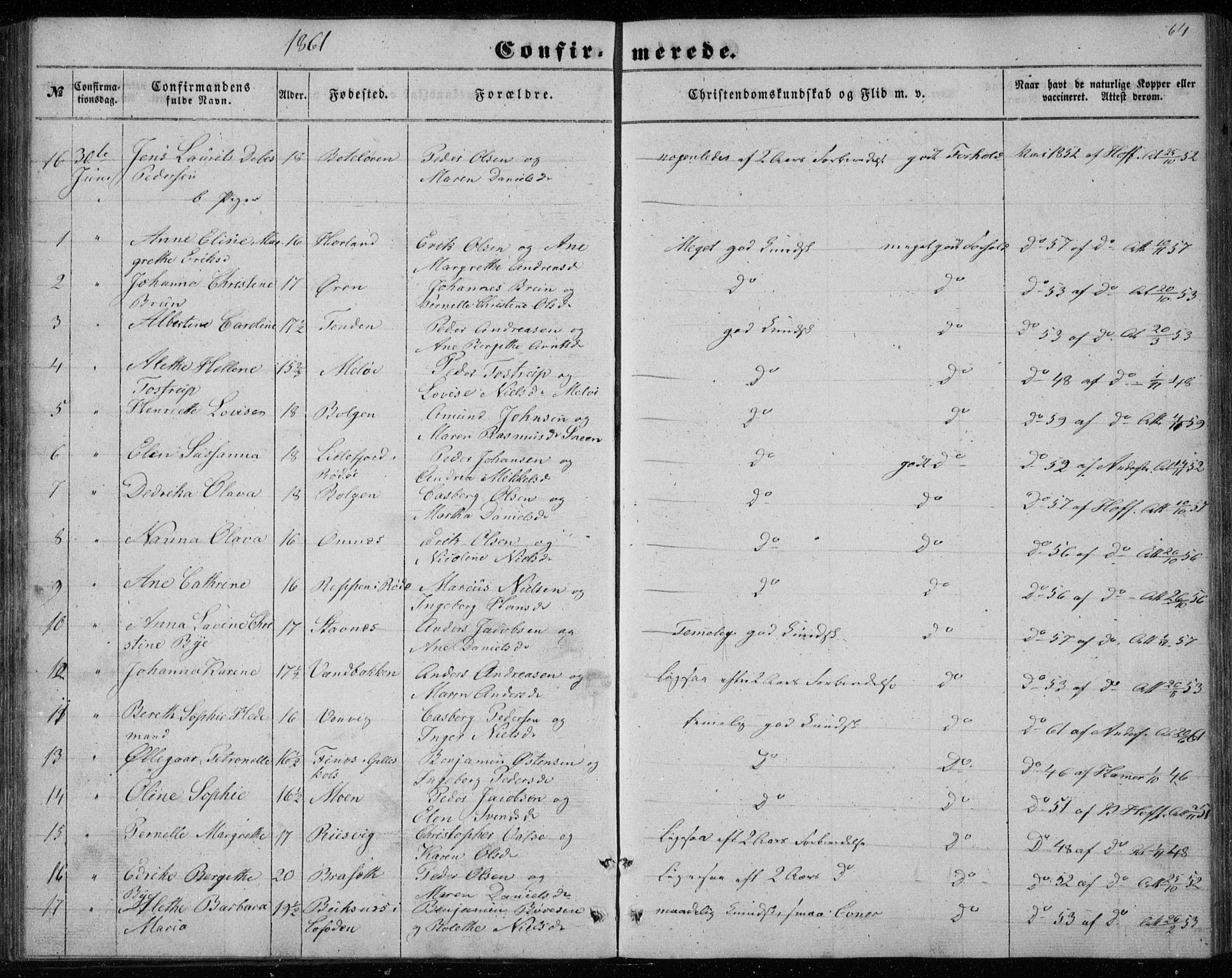 Ministerialprotokoller, klokkerbøker og fødselsregistre - Nordland, SAT/A-1459/843/L0633: Parish register (copy) no. 843C02, 1853-1873, p. 64