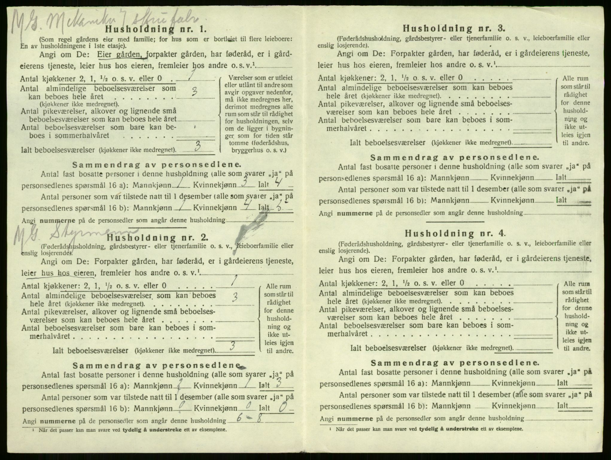 SAKO, 1920 census for Sandeherred, 1920, p. 2862